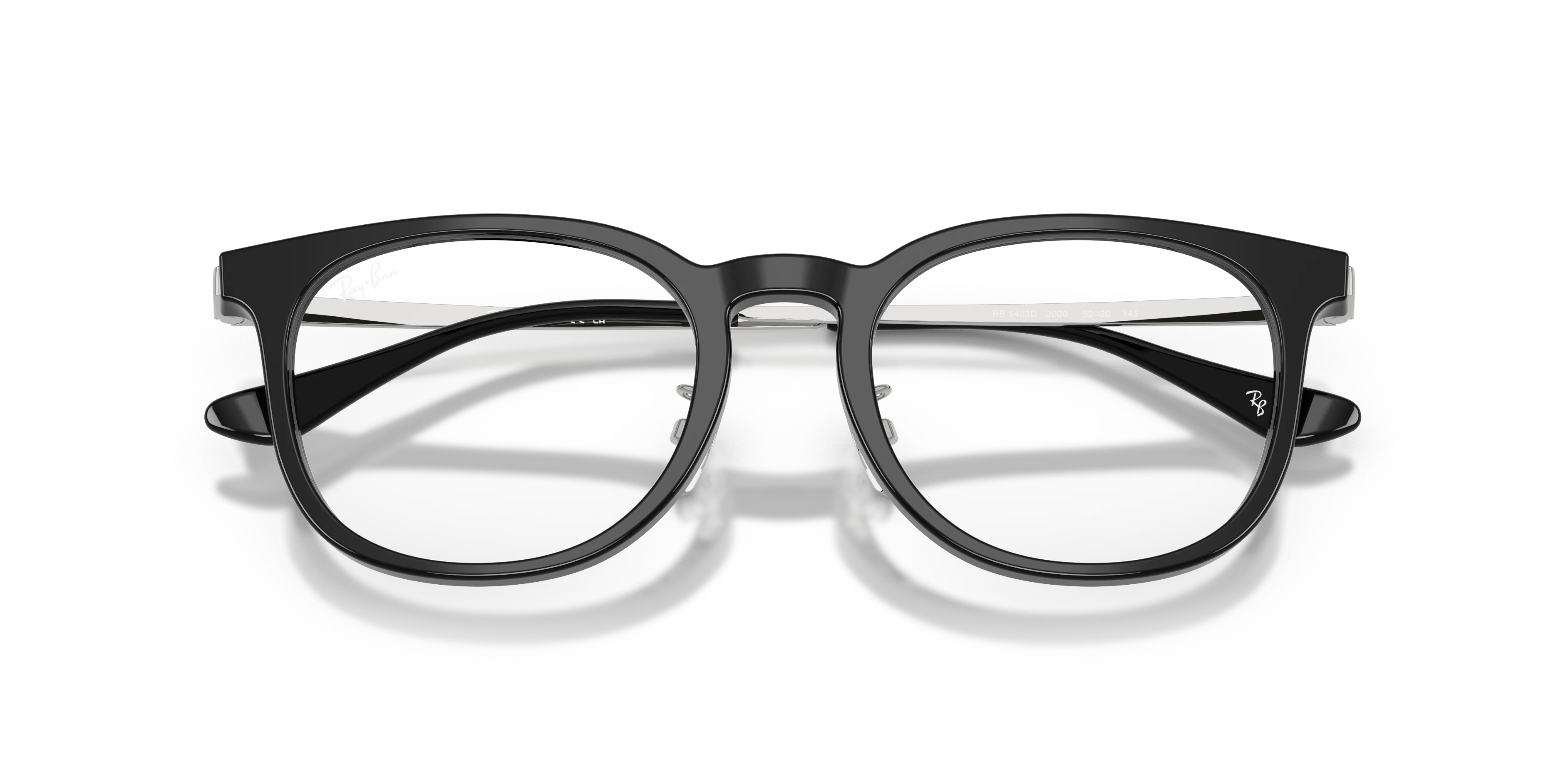 Ray - Ban RX5453D 2000 Montature da vista Acetato Nero Trasparente Squadrata Normale - immagine 2