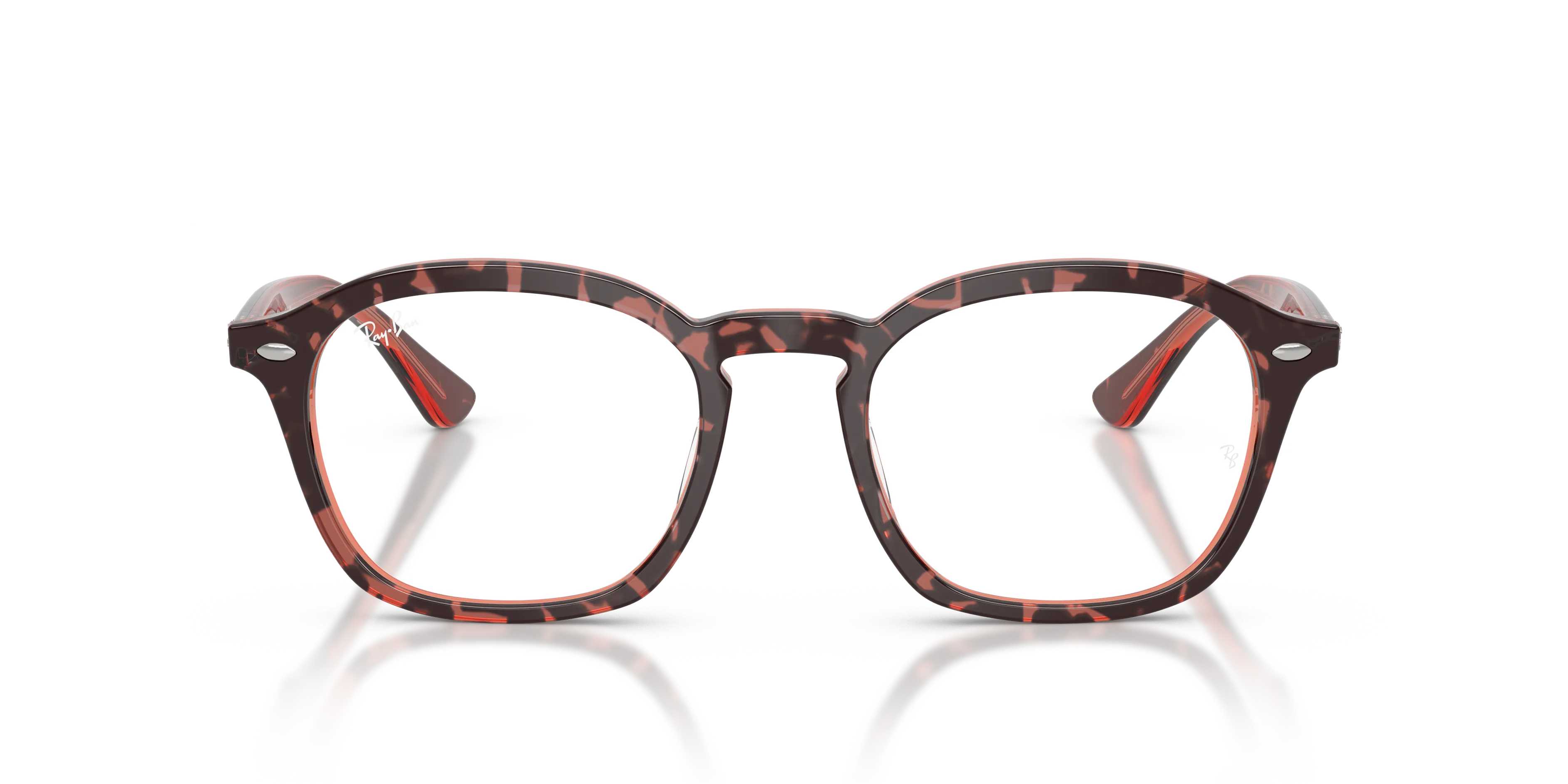 Ray - Ban RX5451 8488 Montature da vista Acetato Tartaruga Trasparente Squadrata Normale - immagine 3