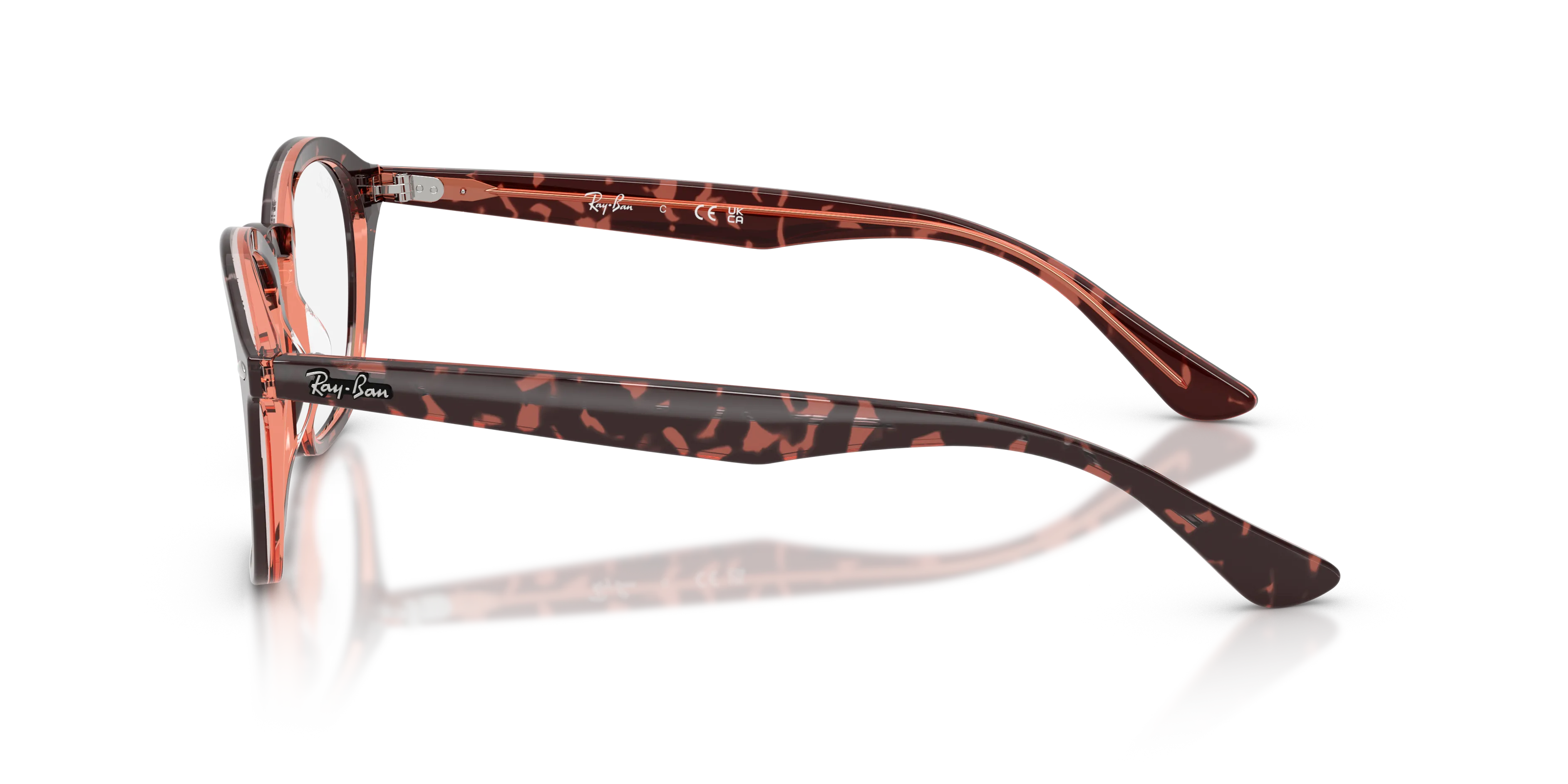Ray - Ban RX5451 8488 Montature da vista Acetato Tartaruga Trasparente Squadrata Normale - immagine 4