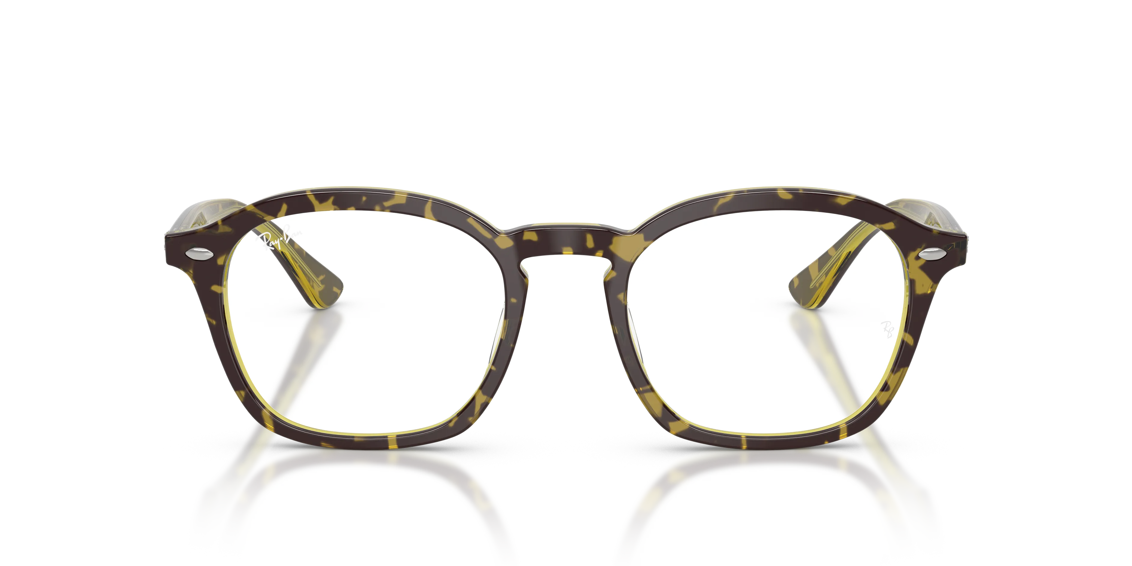 Ray - Ban RX5451 8487 Montature da vista Acetato Tartaruga Trasparente Squadrata Normale - immagine 3