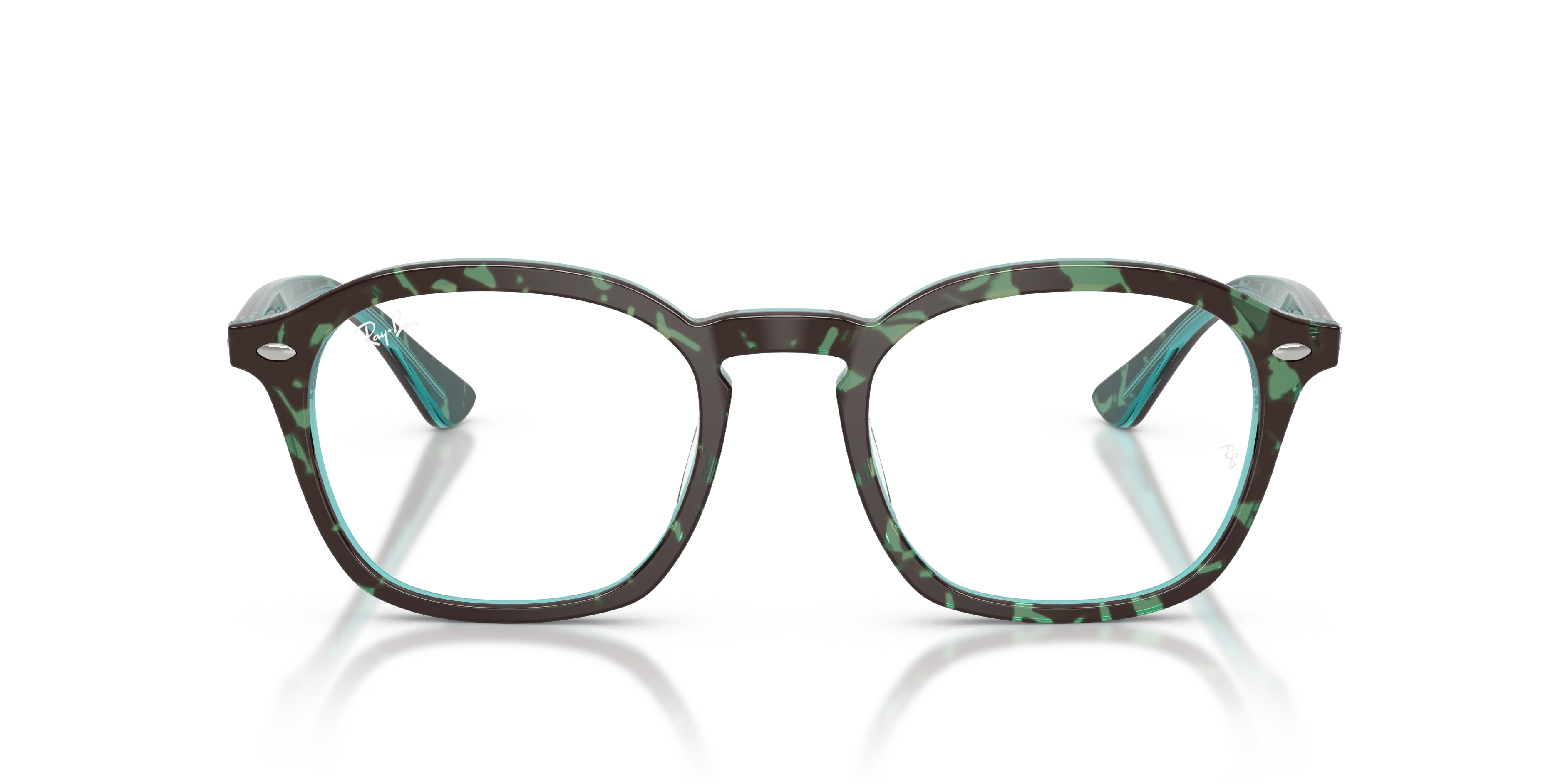 Ray - Ban RX5451 8486 Montature da vista Acetato Tartaruga Trasparente Squadrata Normale - immagine 3