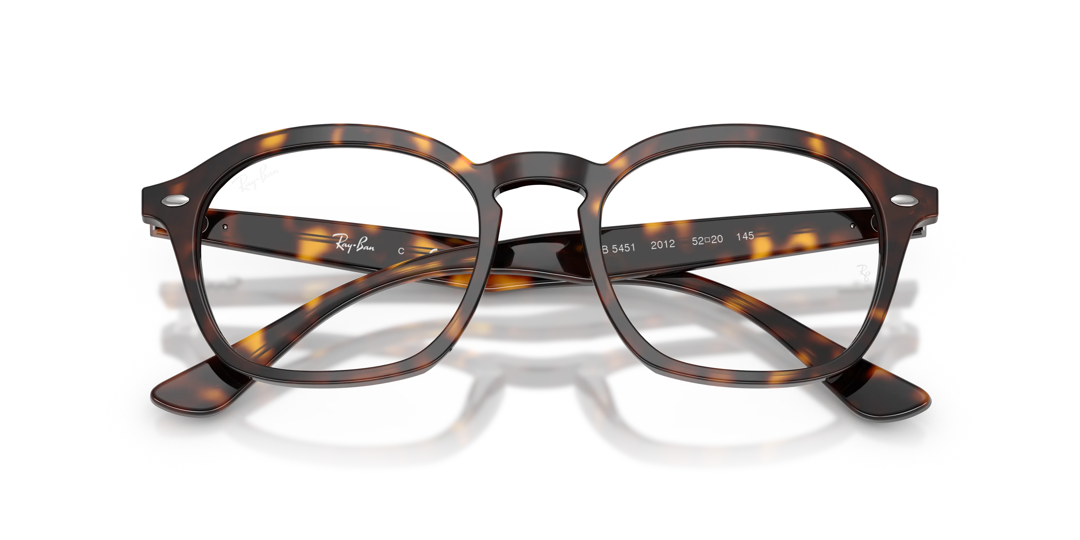 Ray - Ban RX5451 2012 Montature da vista Acetato Tartaruga Trasparente Squadrata Normale - immagine 2