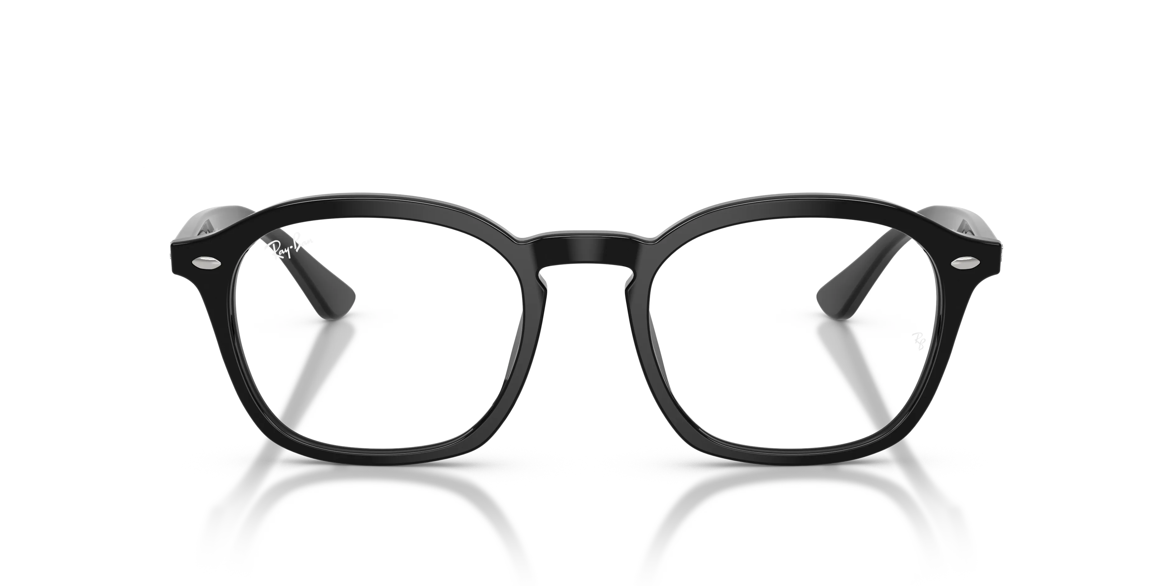 Ray - Ban RX5451 2000 Montature da vista Acetato Nero Trasparente Squadrata Normale - immagine 3