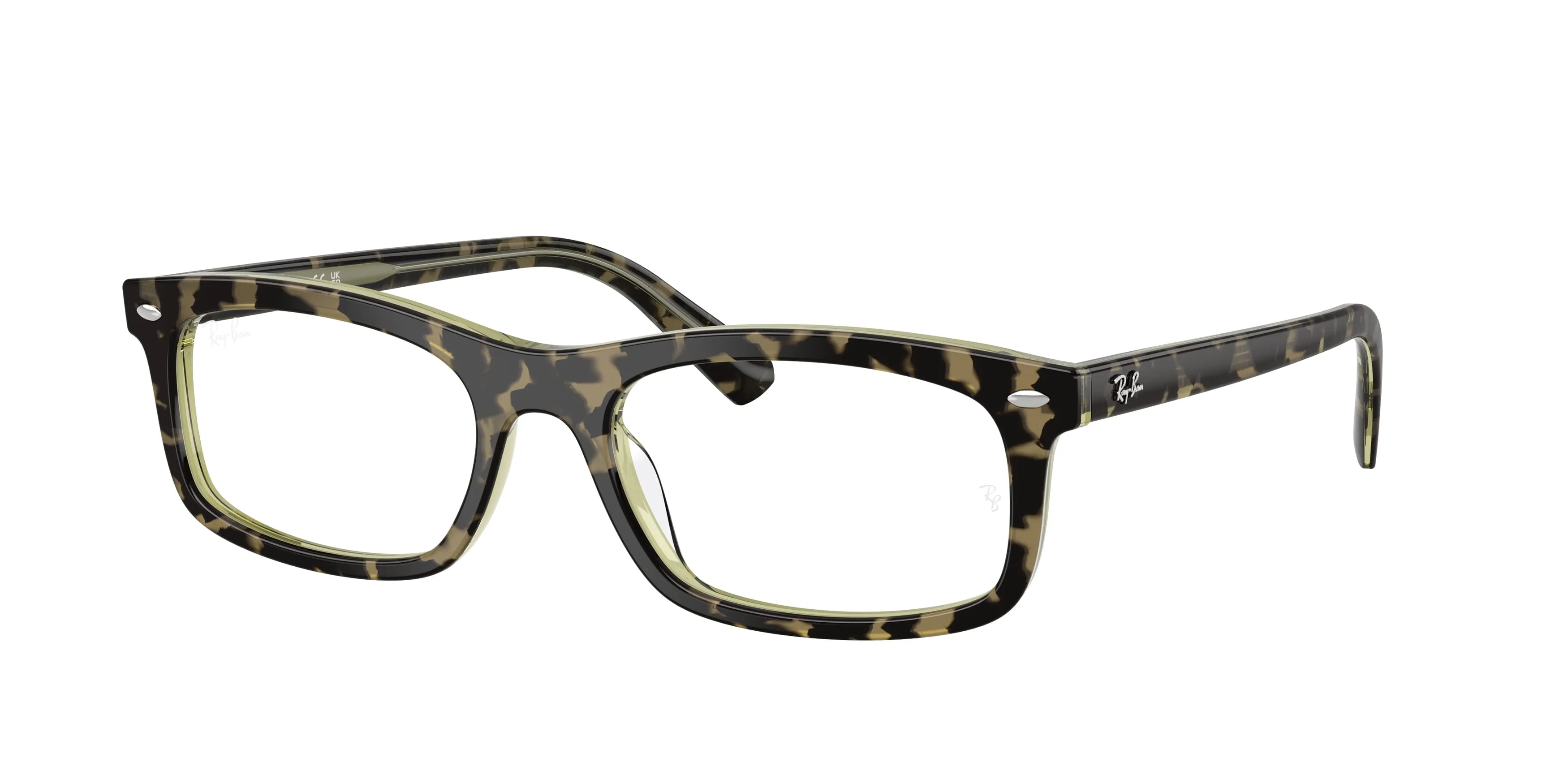 Ray - Ban RX5450 8485 Montature da vista Acetato Marrone Trasparente Squadrata Normale - immagine 1