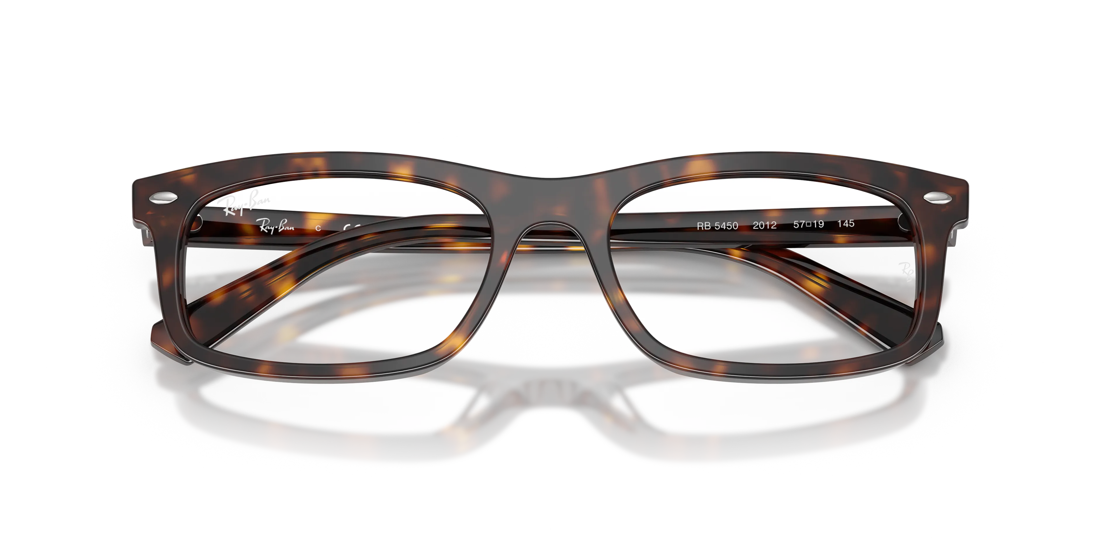 Ray - Ban RX5450 2012 Montature da vista Acetato Tartaruga Trasparente Squadrata Normale - immagine 2