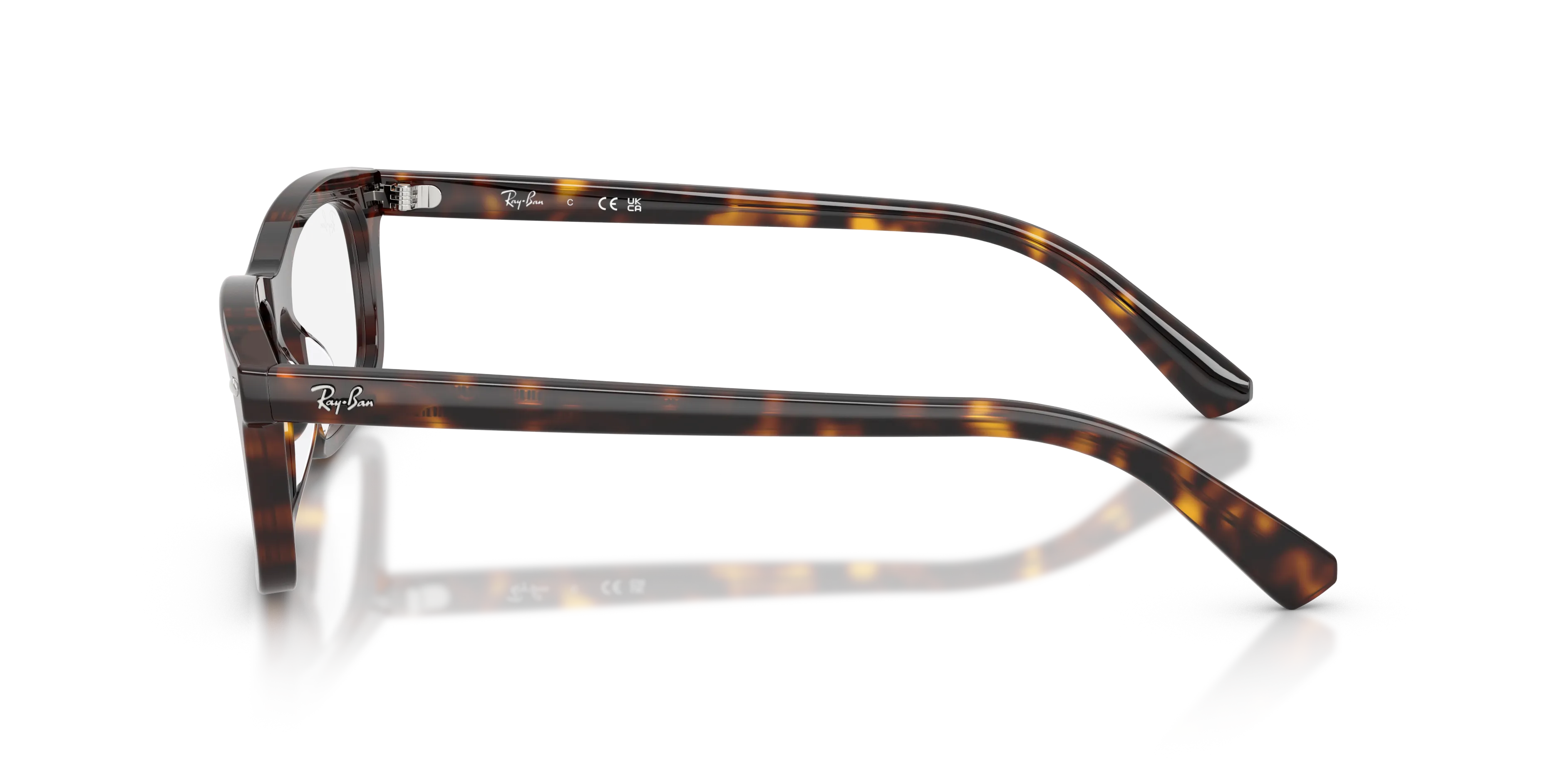 Ray - Ban RX5450 2012 Montature da vista Acetato Tartaruga Trasparente Squadrata Normale - immagine 4