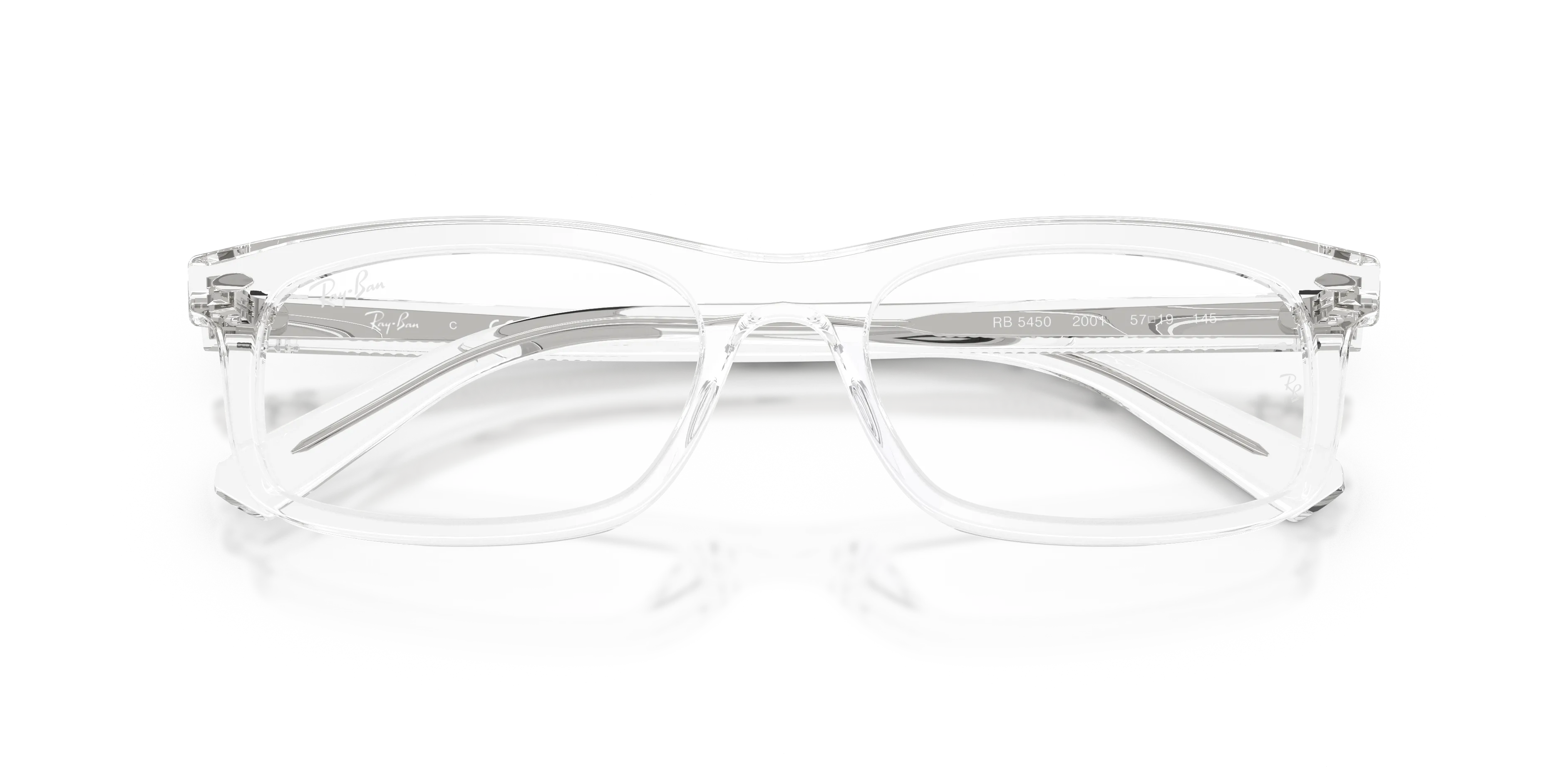 Ray - Ban RX5450 2001 Montature da vista Acetato Trasparente Trasparente Squadrata Normale - immagine 2