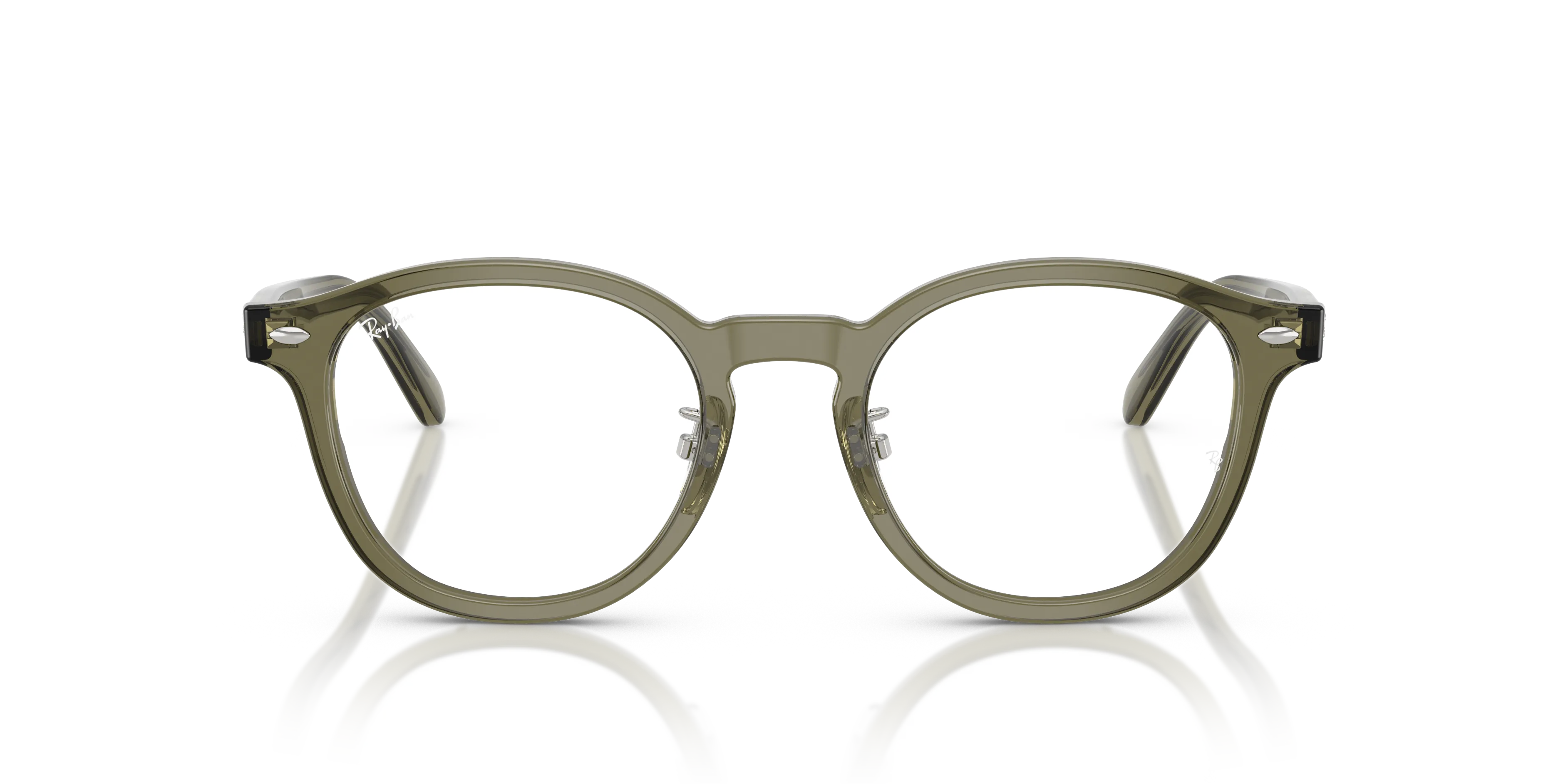 Ray - Ban RX5443D 8501 Montature da vista Acetato Marrone Trasparente Squadrata Normale - immagine 3