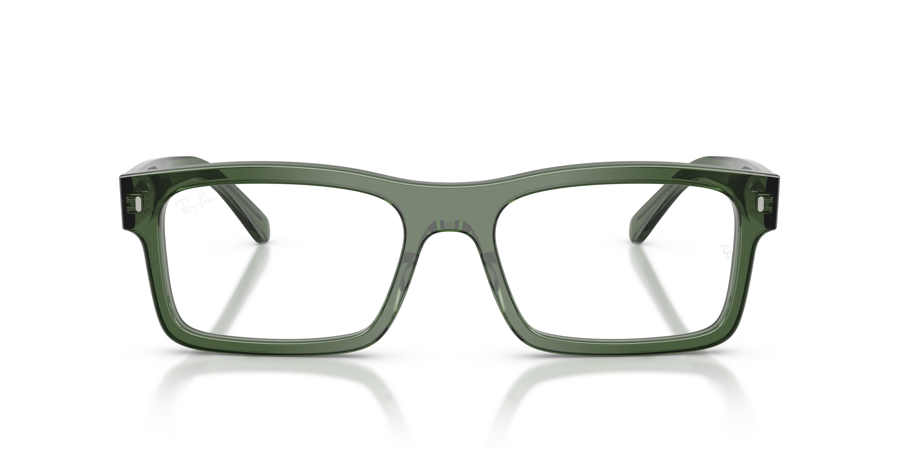 Ray - Ban RX5435 8514 Montature da vista Acetato Verde Trasparente Squadrata Normale - immagine 3
