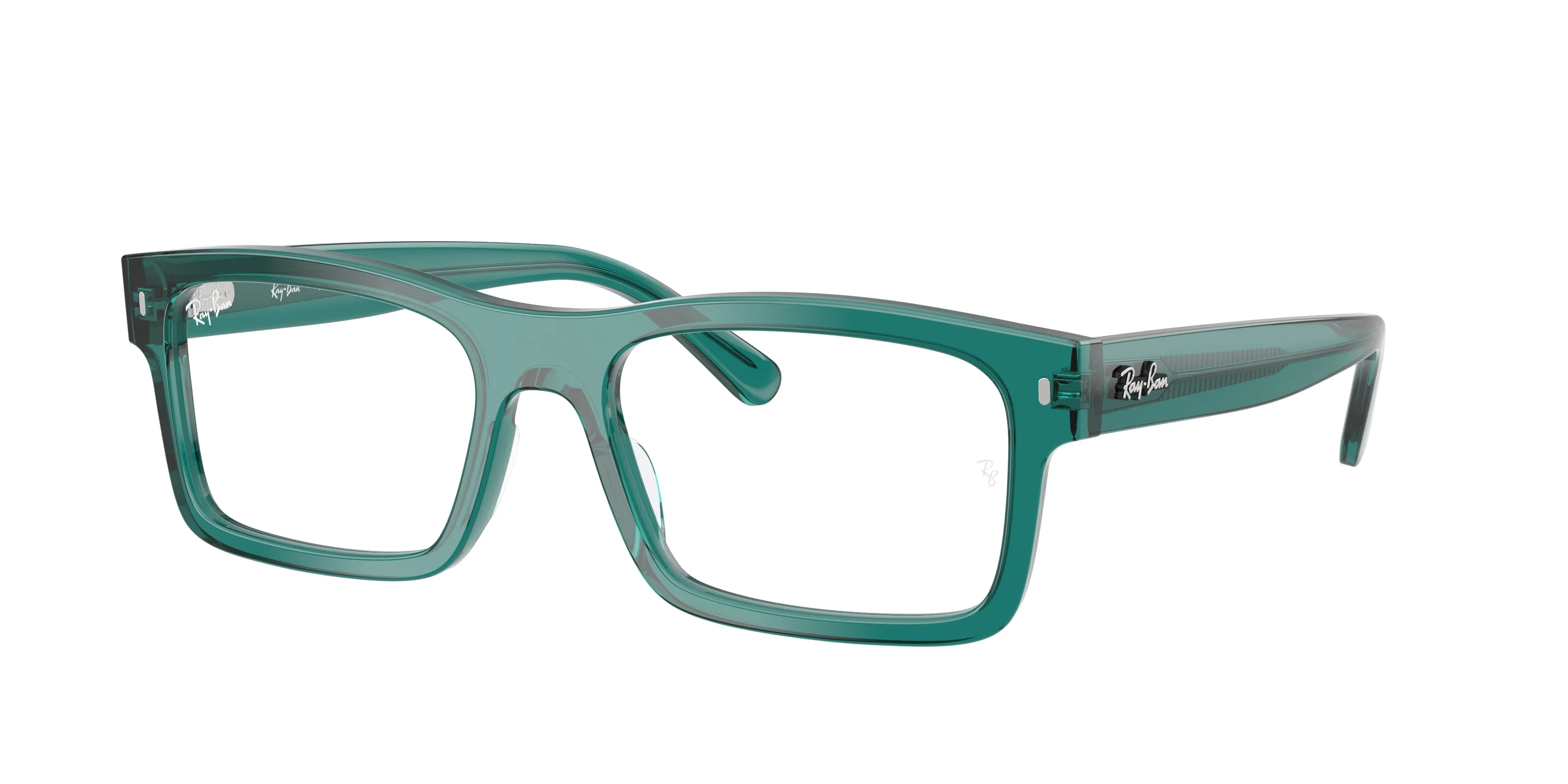 Ray - Ban RX5435 8513 Montature da vista Acetato Grigio Trasparente Squadrata Normale - immagine 1
