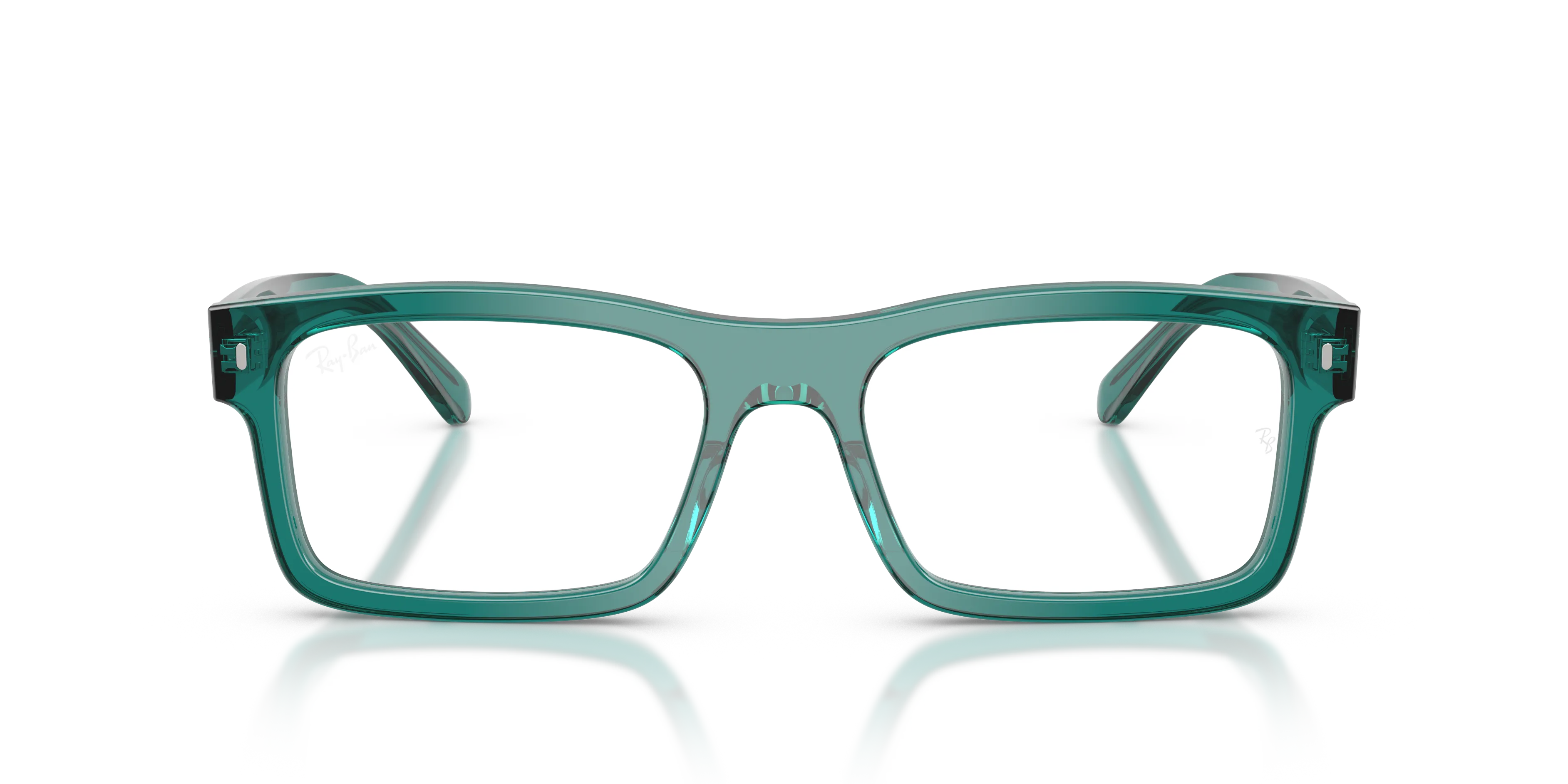 Ray - Ban RX5435 8513 Montature da vista Acetato Grigio Trasparente Squadrata Normale - immagine 3