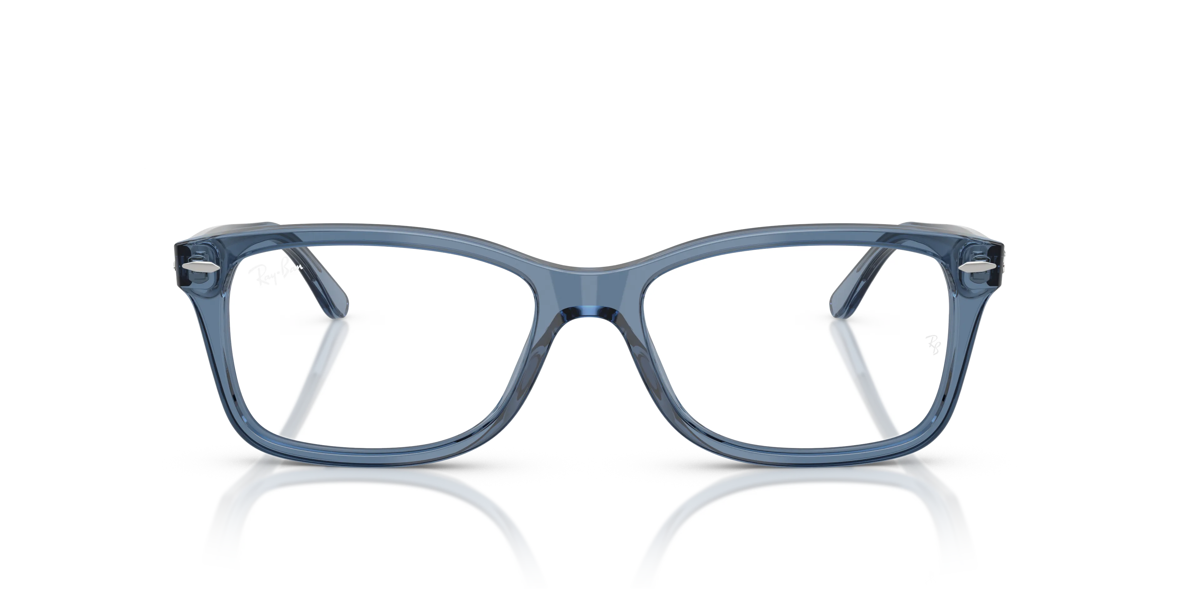 Ray - Ban RX5428 8223 Montature da vista Acetato Blu Trasparente Squadrata Normale - immagine 3
