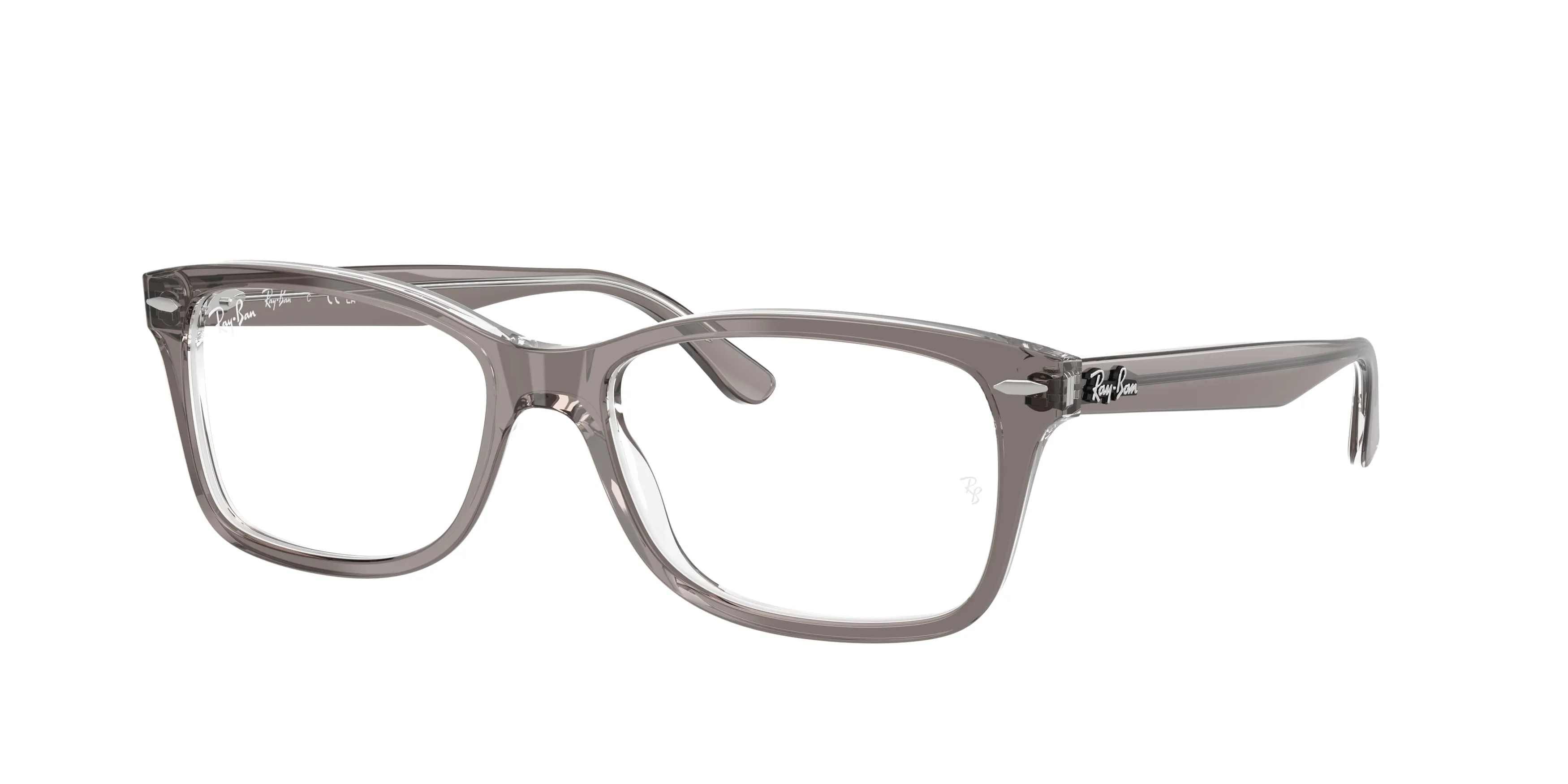 Ray - Ban RX5428 8111 Montature da vista Acetato Grigio Trasparente Squadrata Normale - immagine 1
