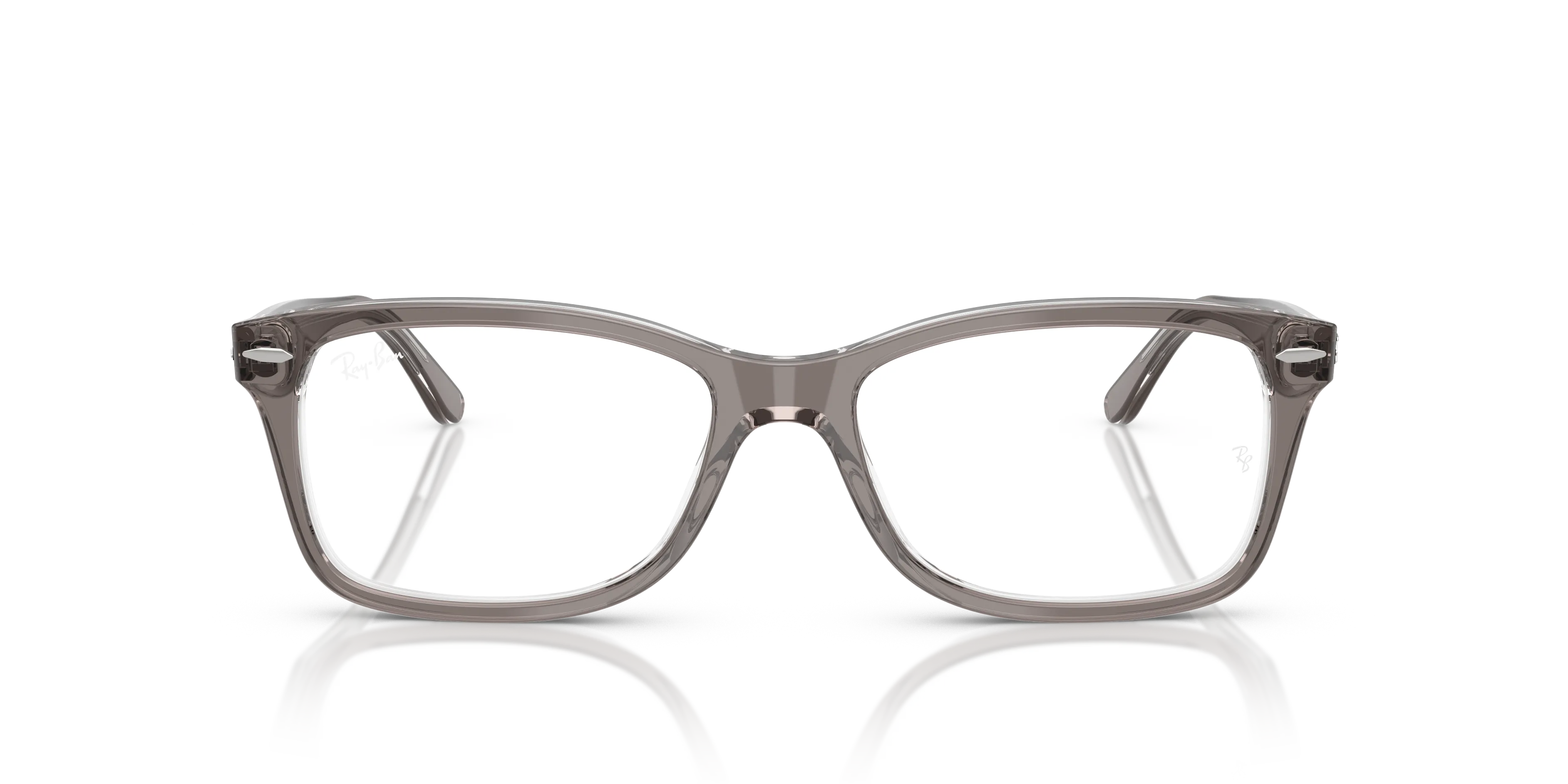 Ray - Ban RX5428 8111 Montature da vista Acetato Grigio Trasparente Squadrata Normale - immagine 3