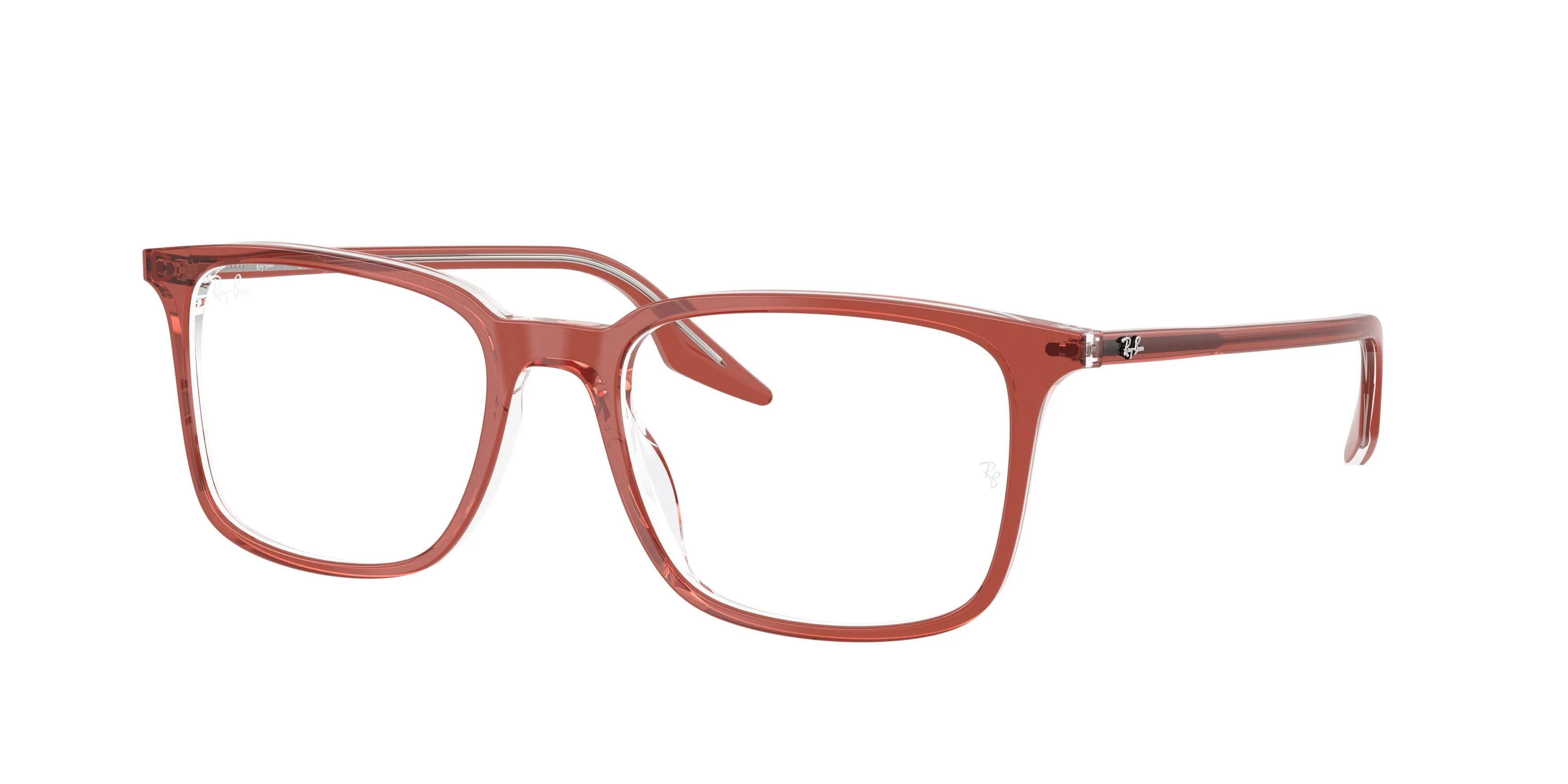 Ray - Ban RX5421 8171 Montature da vista Acetato Marrone Trasparente Squadrata Normale - immagine 1