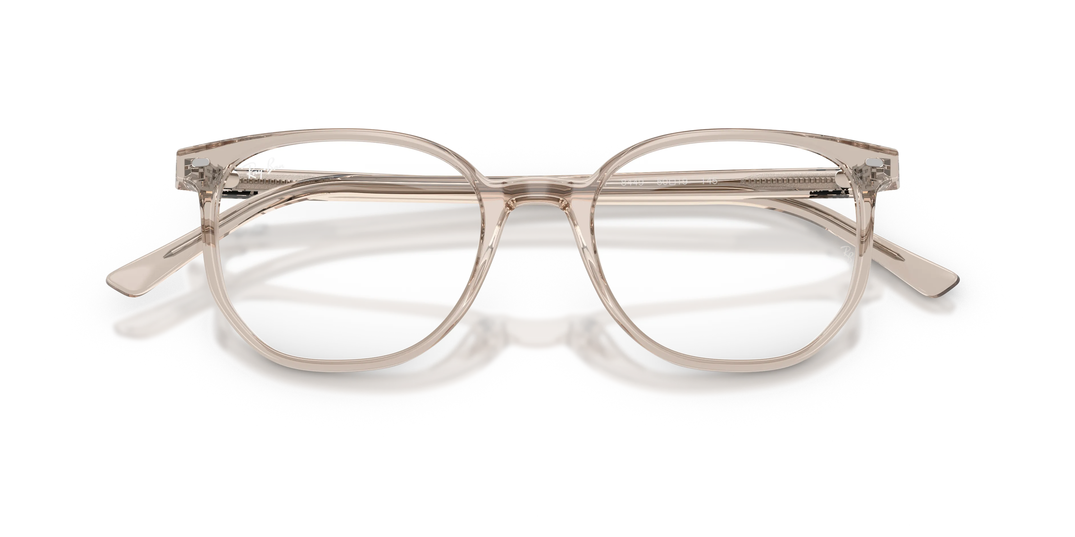 Ray - Ban RX5397 ELLIOT 8449 Montature da vista Acetato Marrone Trasparente Geometrica Normale - immagine 2