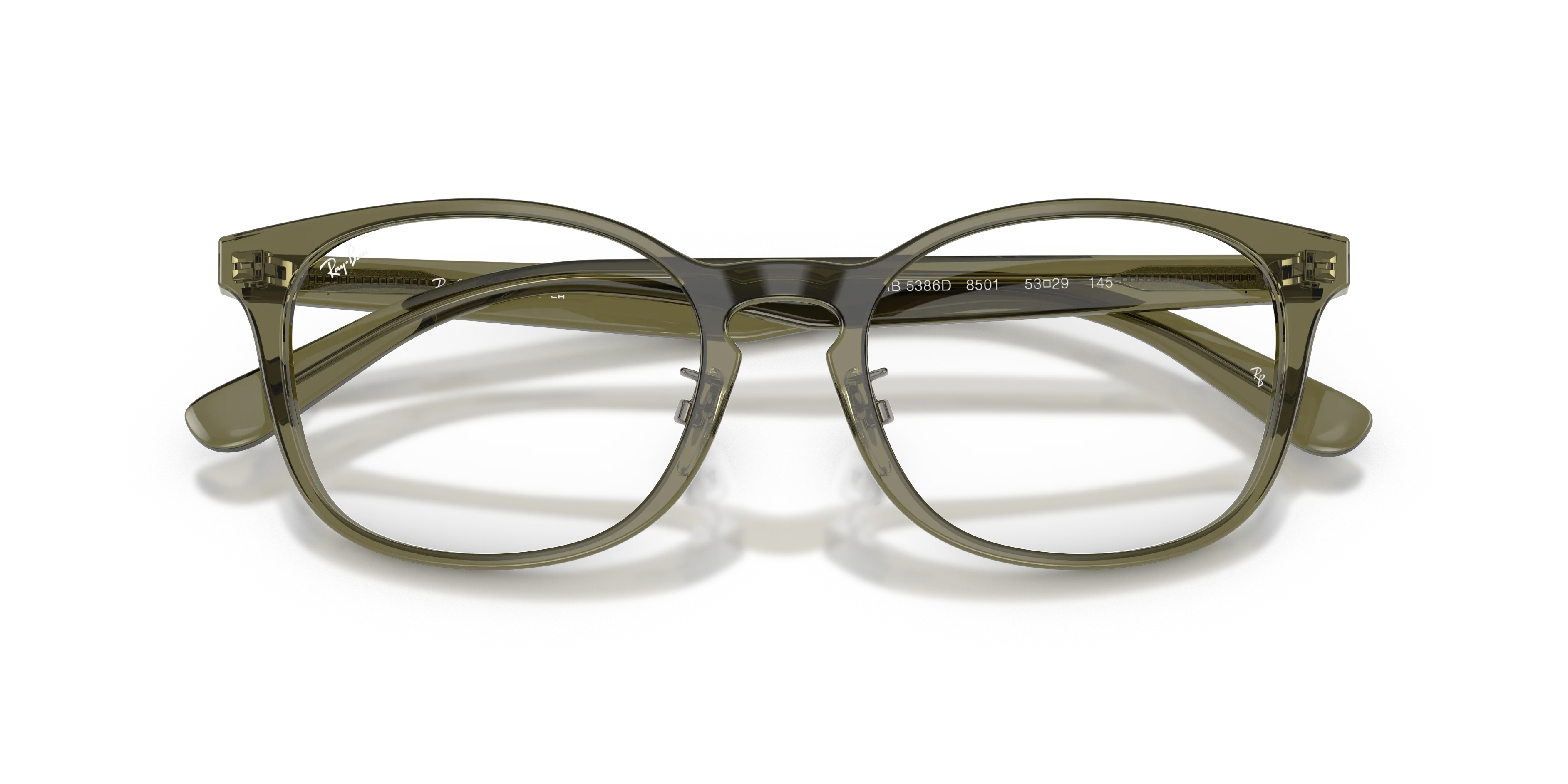 Ray - Ban RX5386D 8501 Montature da vista Acetato Marrone Trasparente Rotonda Normale - immagine 2