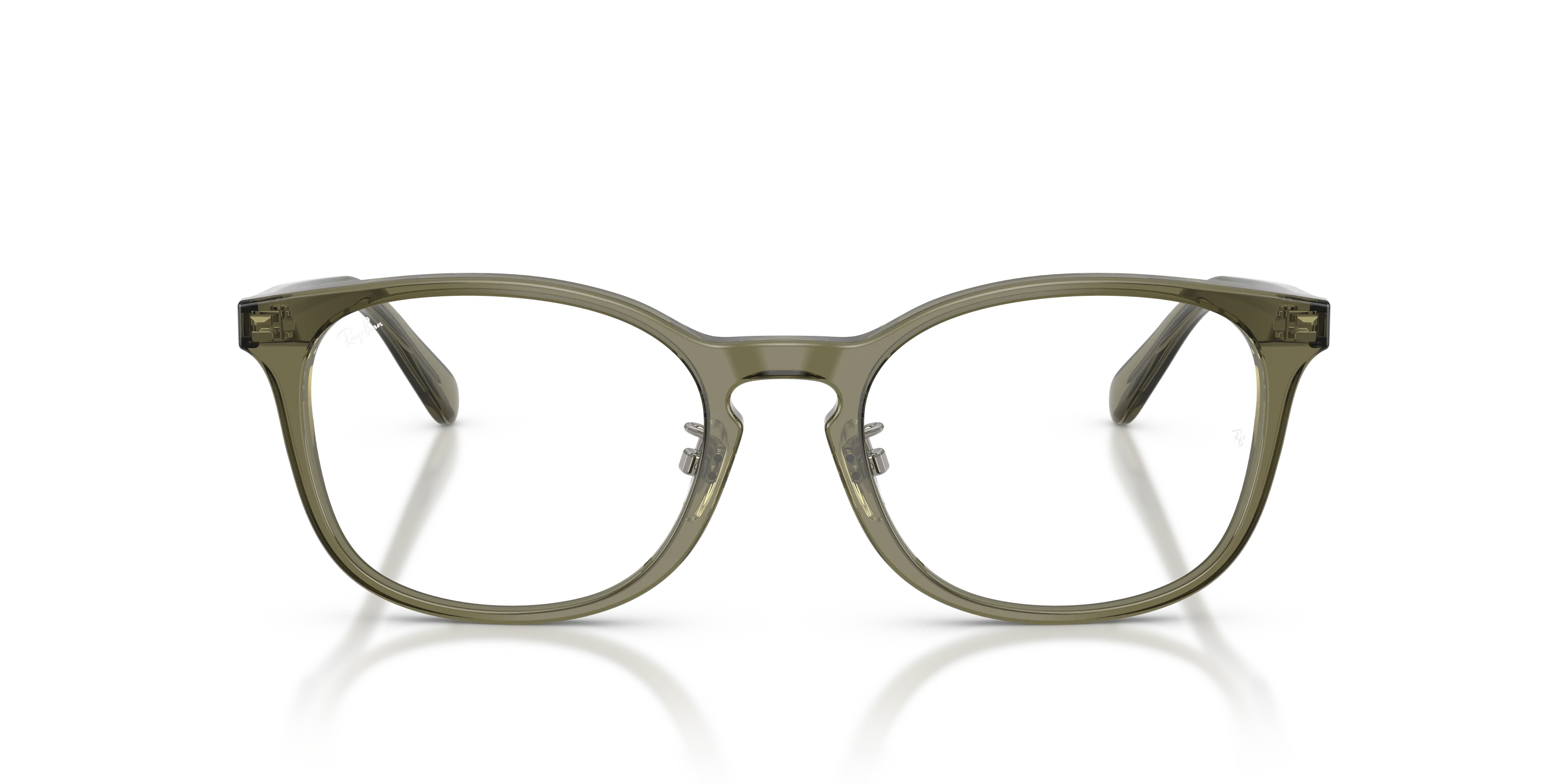 Ray - Ban RX5386D 8501 Montature da vista Acetato Marrone Trasparente Rotonda Normale - immagine 3
