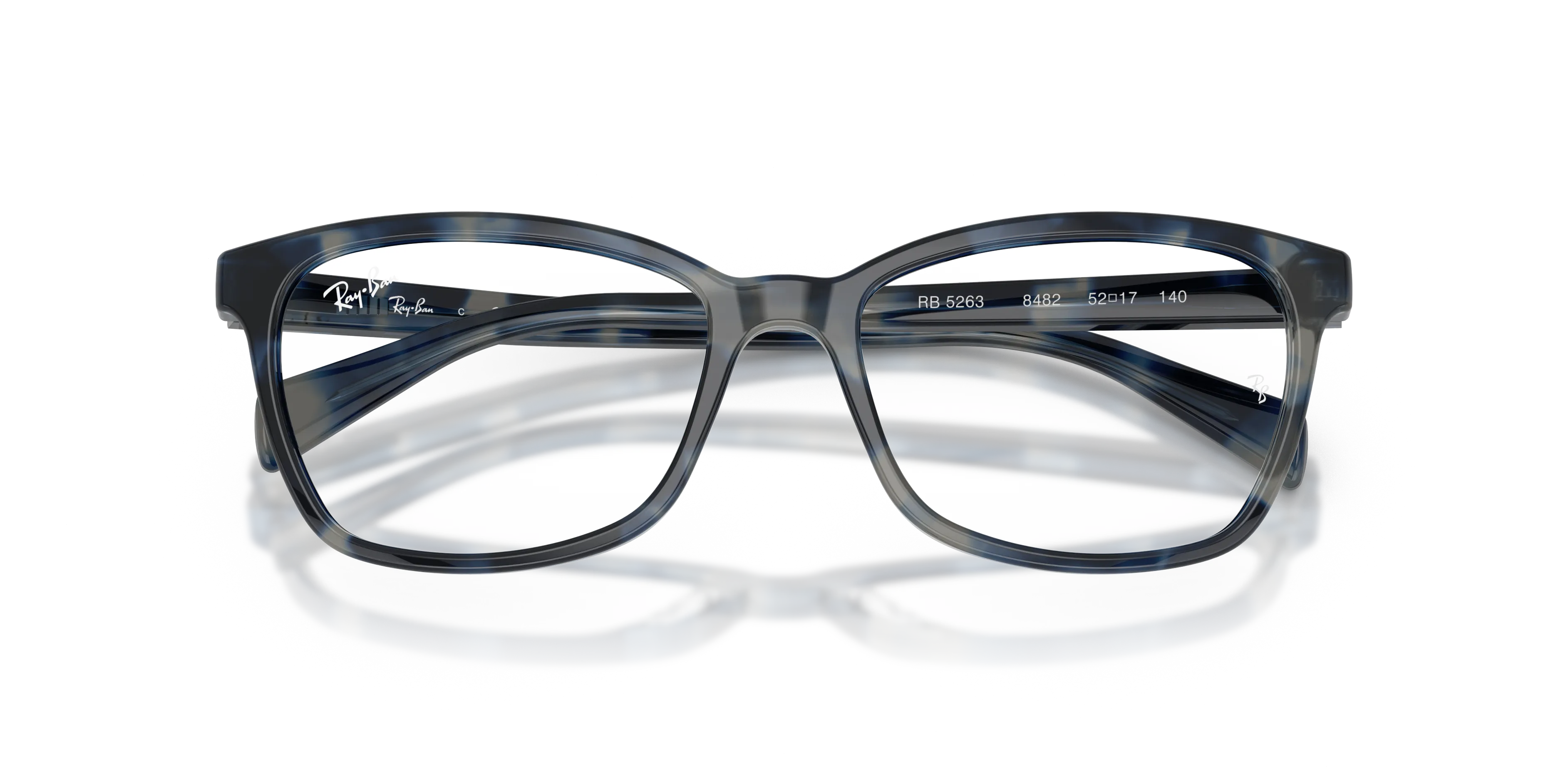 Ray - Ban RX5362 8482 Montature da vista Acetato Tartaruga Trasparente Farfalla Normale - immagine 2