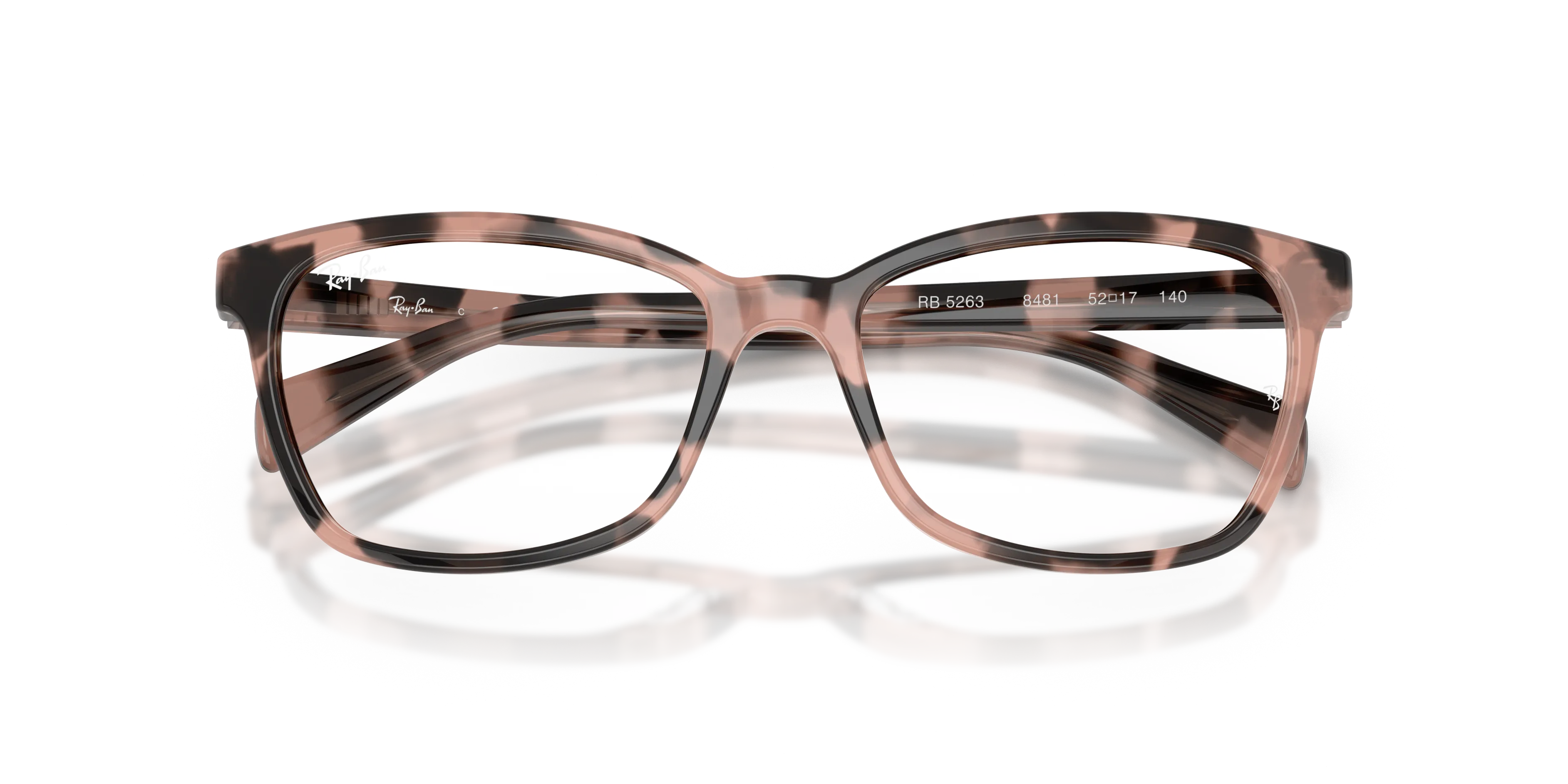 Ray - Ban RX5362 8481 Montature da vista Acetato Rosa Trasparente Farfalla Normale - immagine 2