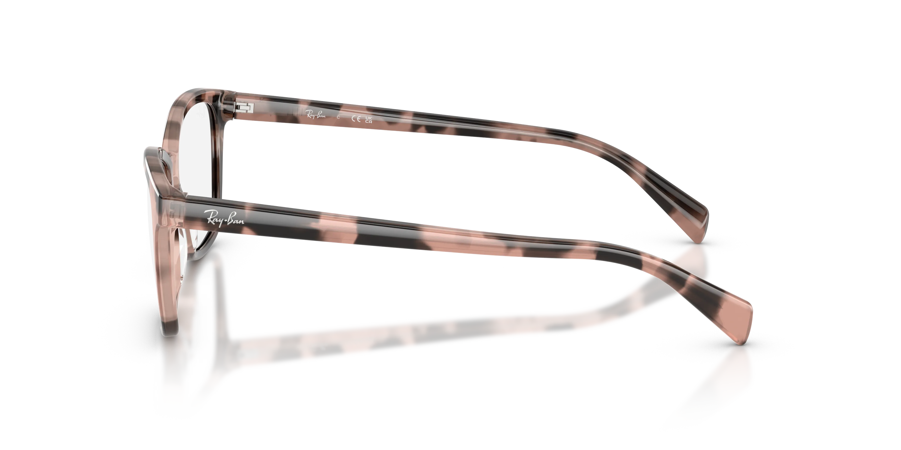 Ray - Ban RX5362 8481 Montature da vista Acetato Rosa Trasparente Farfalla Normale - immagine 4