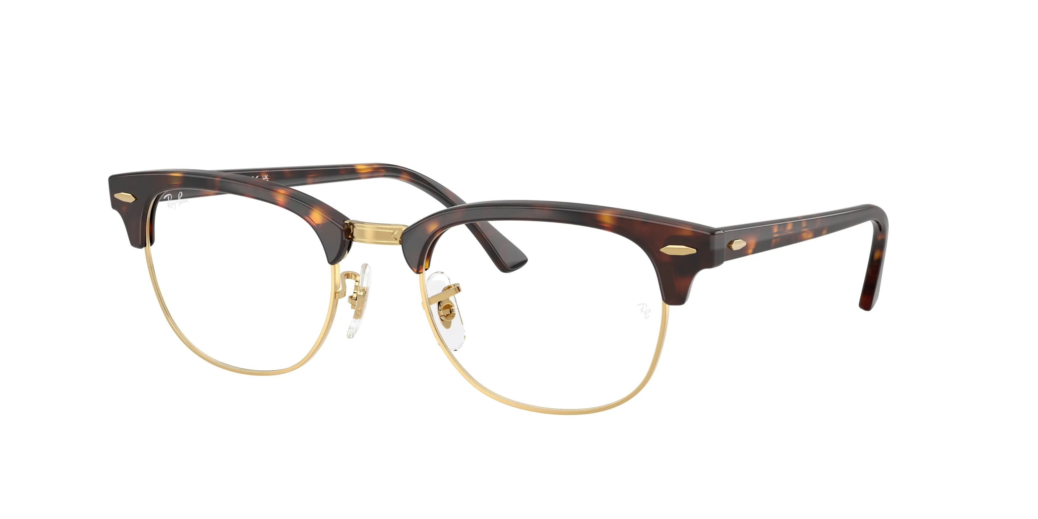 Ray - Ban RX5154 CLUBMASTER 8287 Montature da vista Acetato Marrone Trasparente Squadrata Normale - immagine 1