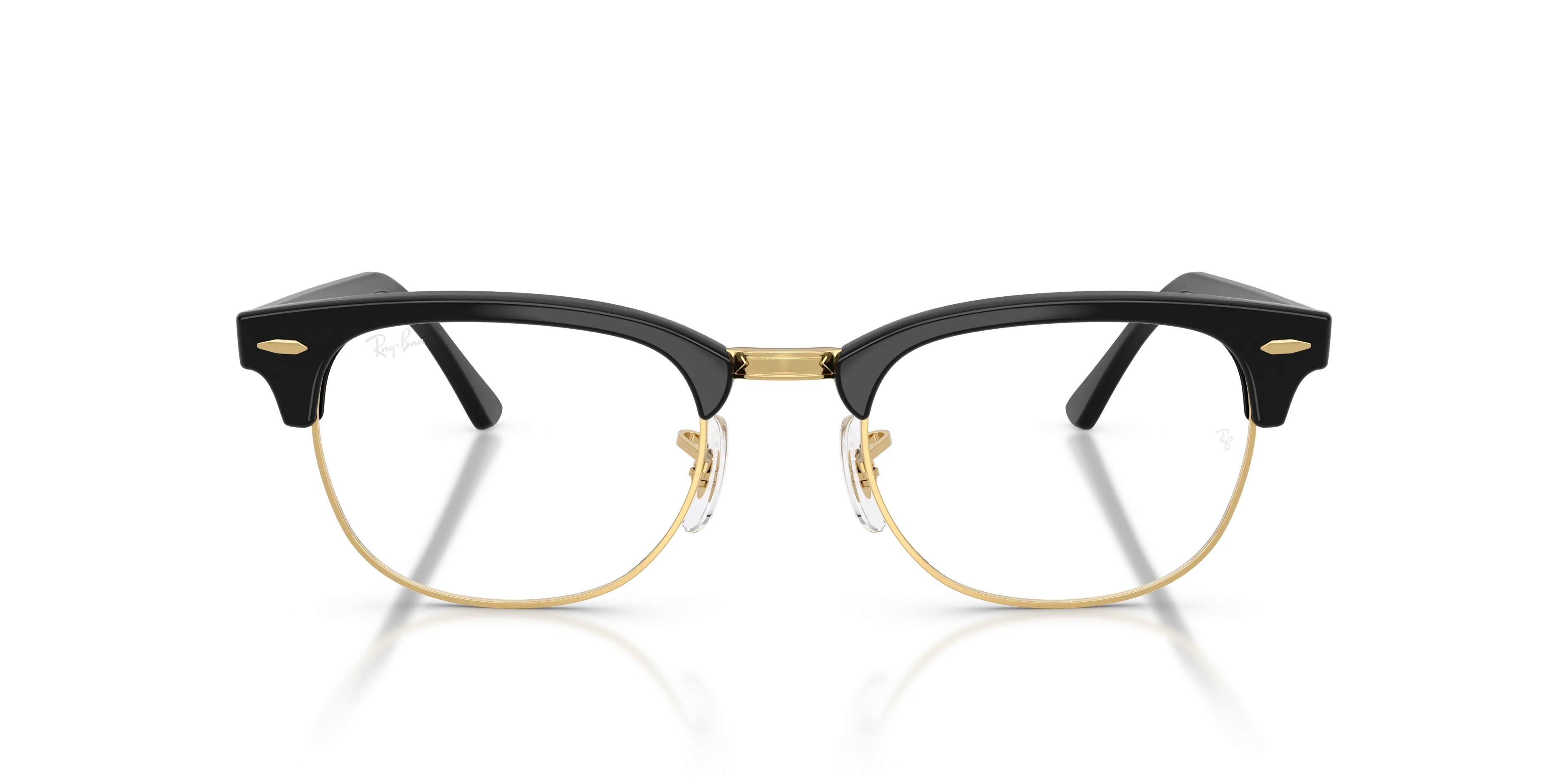 Ray - Ban RX5154 CLUBMASTER 5784 Montature da vista Acetato Nero Trasparente Squadrata Normale - immagine 3