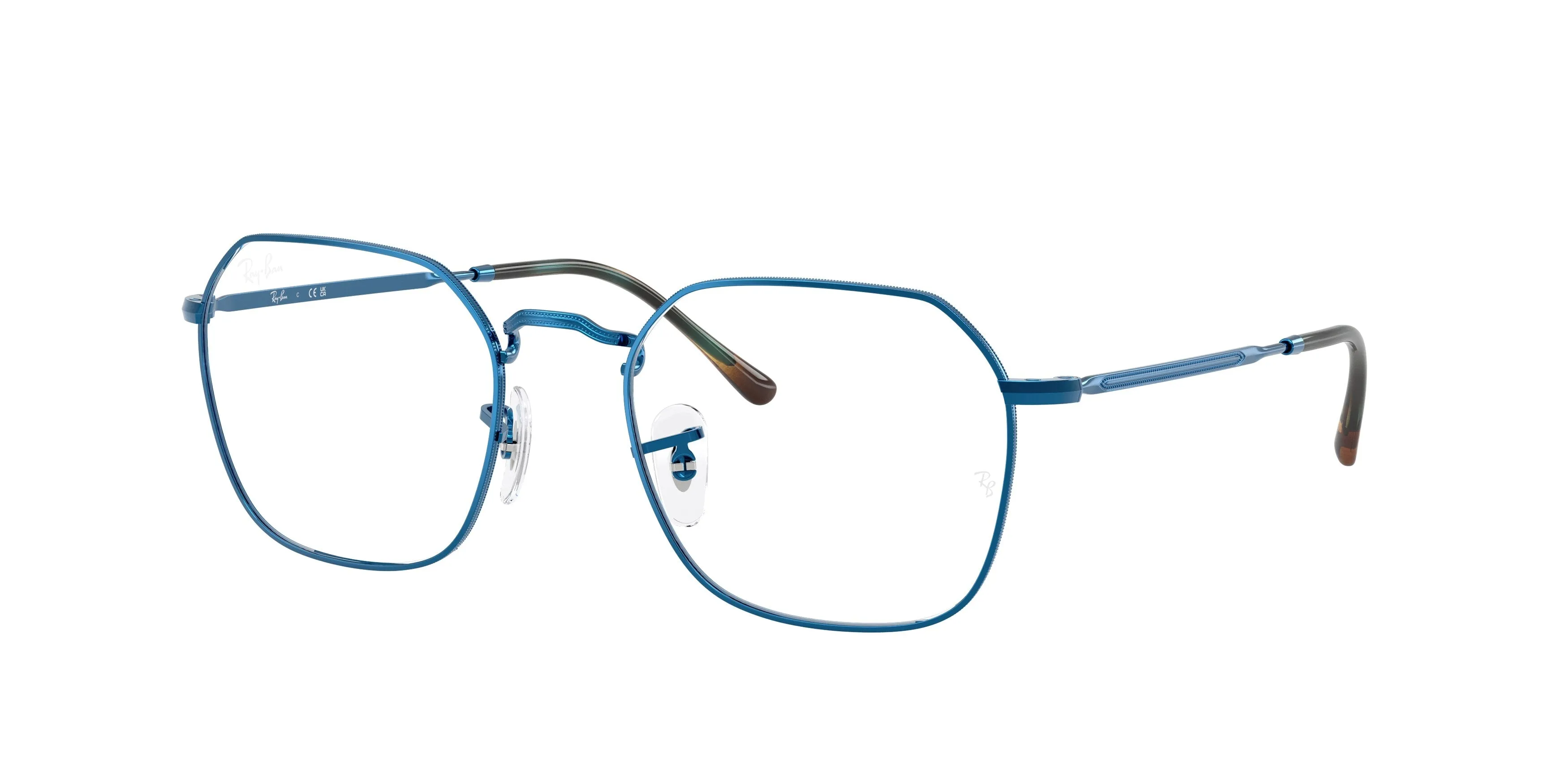 Ray - Ban RX3694V JIM 2520 Montature da vista Metallo Blu Trasparente Geometrica Normale - immagine 1