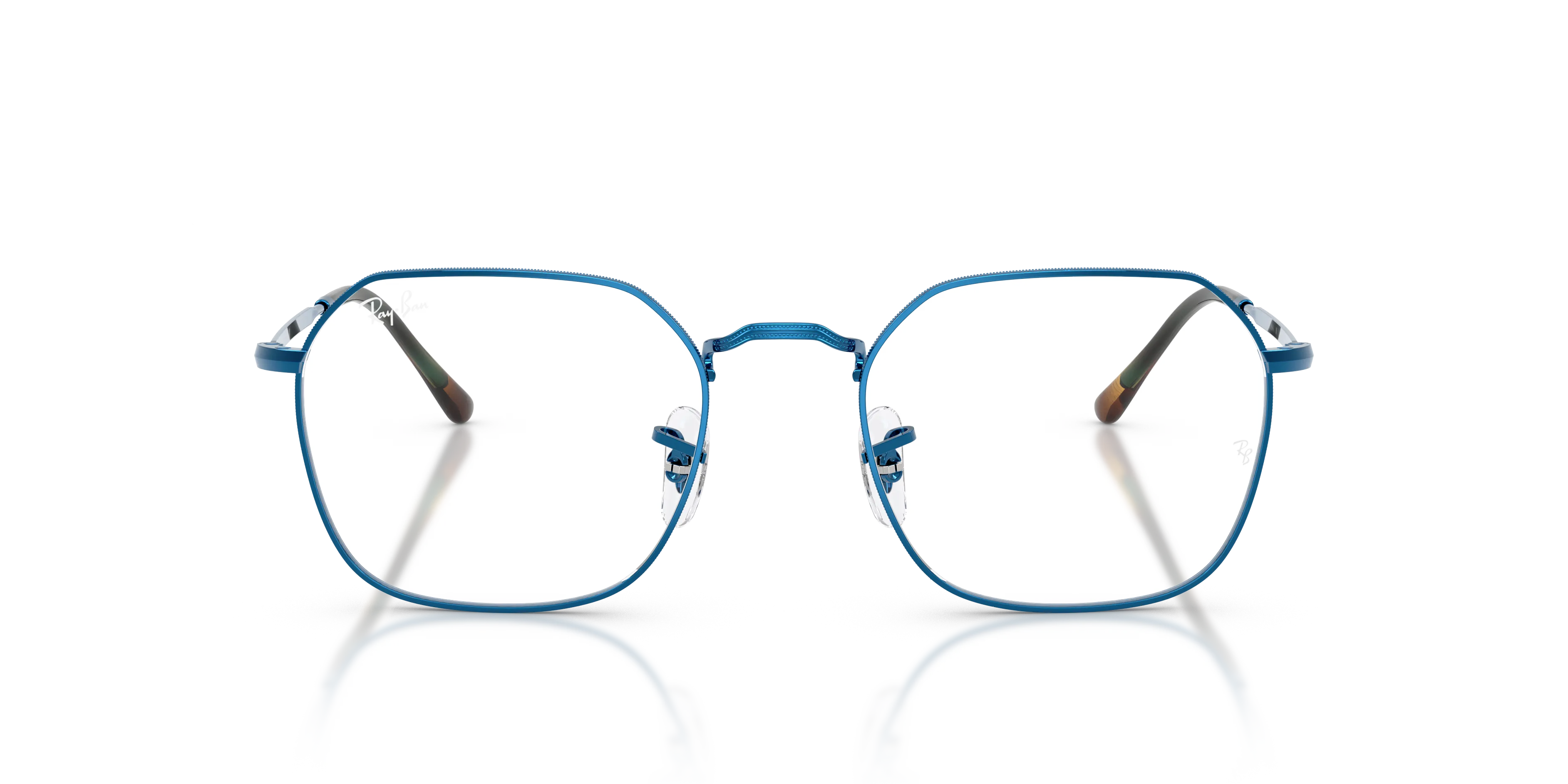 Ray - Ban RX3694V JIM 2520 Montature da vista Metallo Blu Trasparente Geometrica Normale - immagine 3