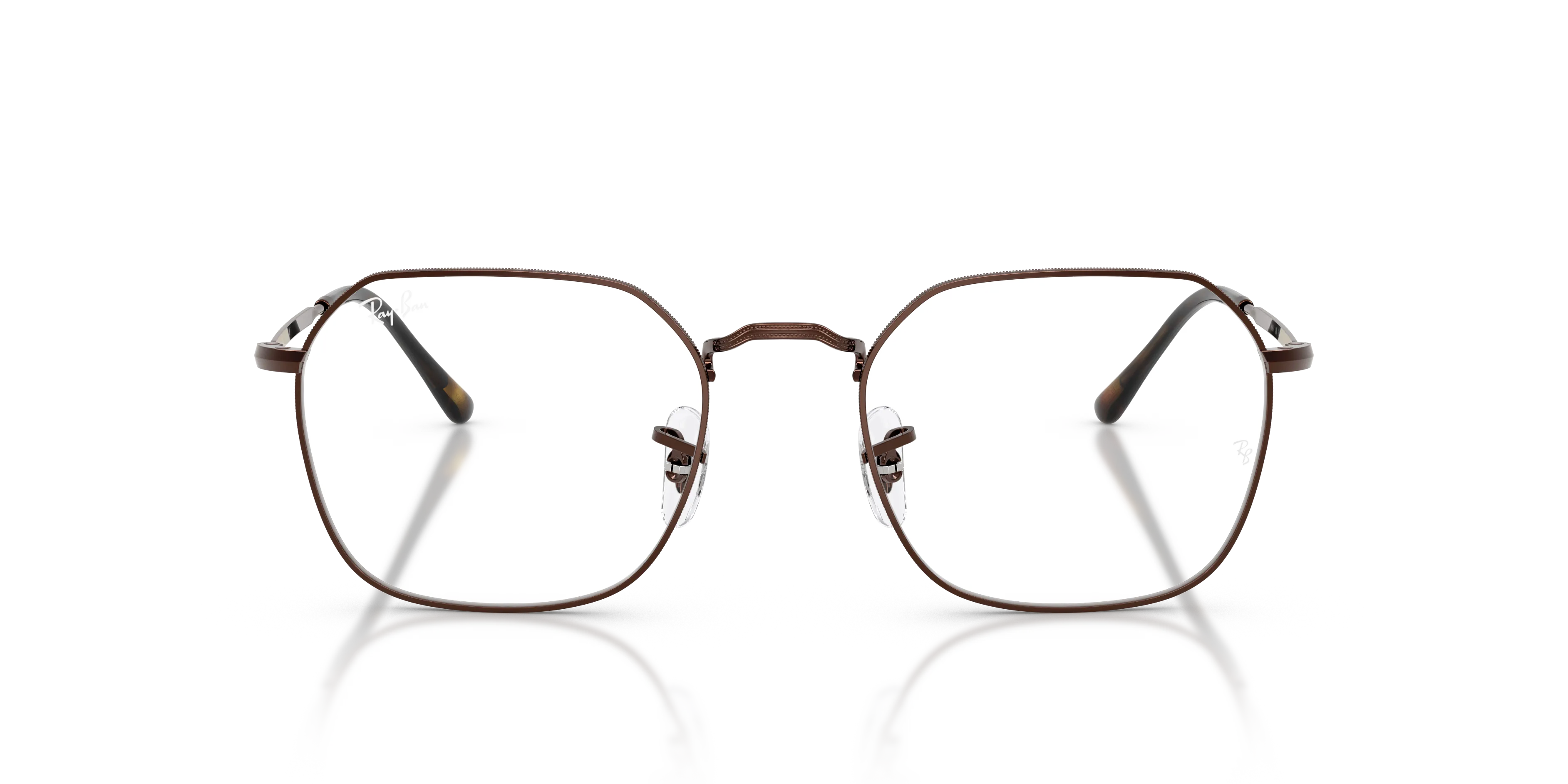Ray - Ban RX3694V JIM 2511 Montature da vista Metallo Marrone Trasparente Geometrica Normale - immagine 3