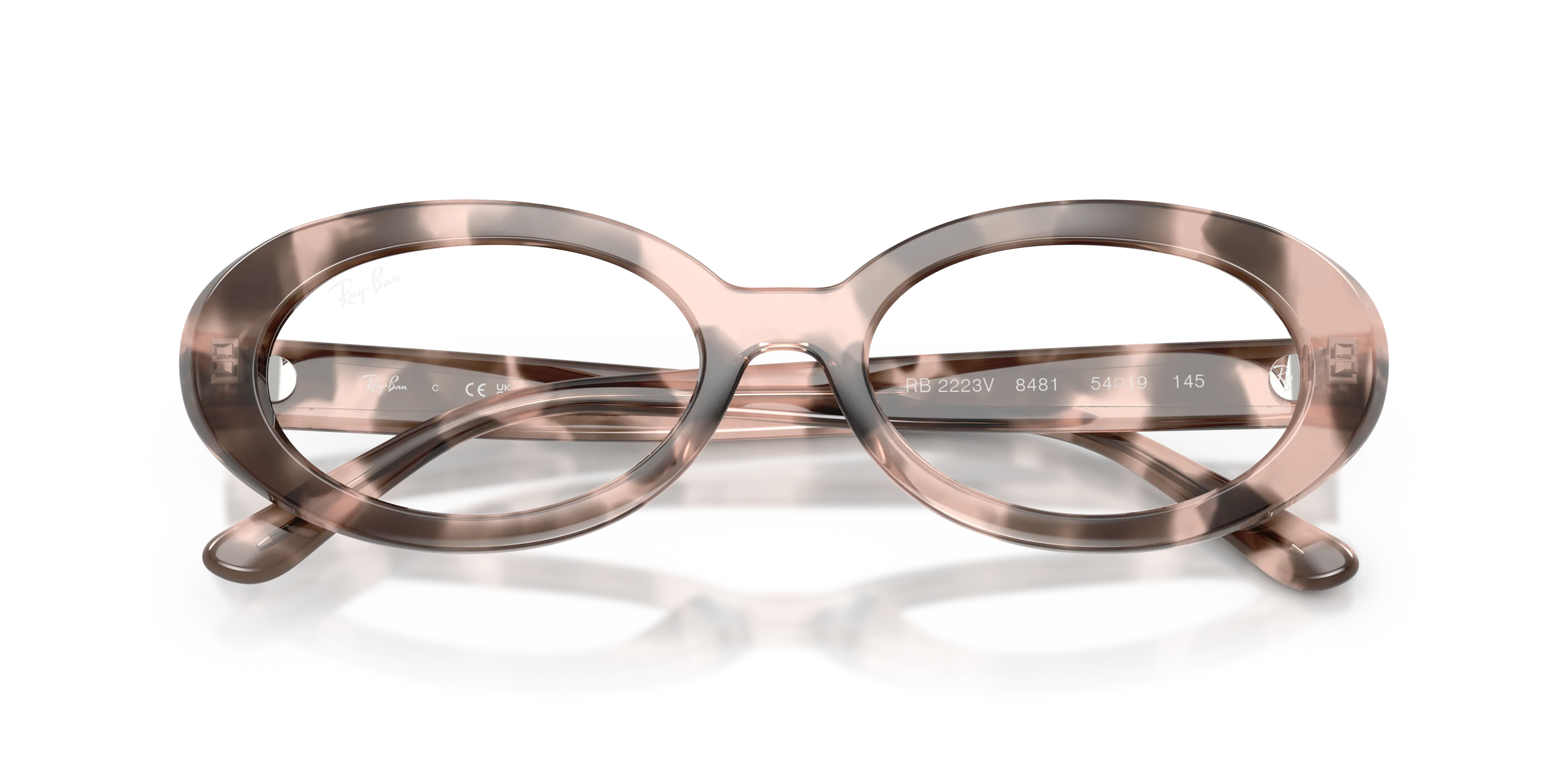 Ray - Ban RX2223V 8481 Montature da vista Acetato Rosa Trasparente Rotonda Normale - immagine 2