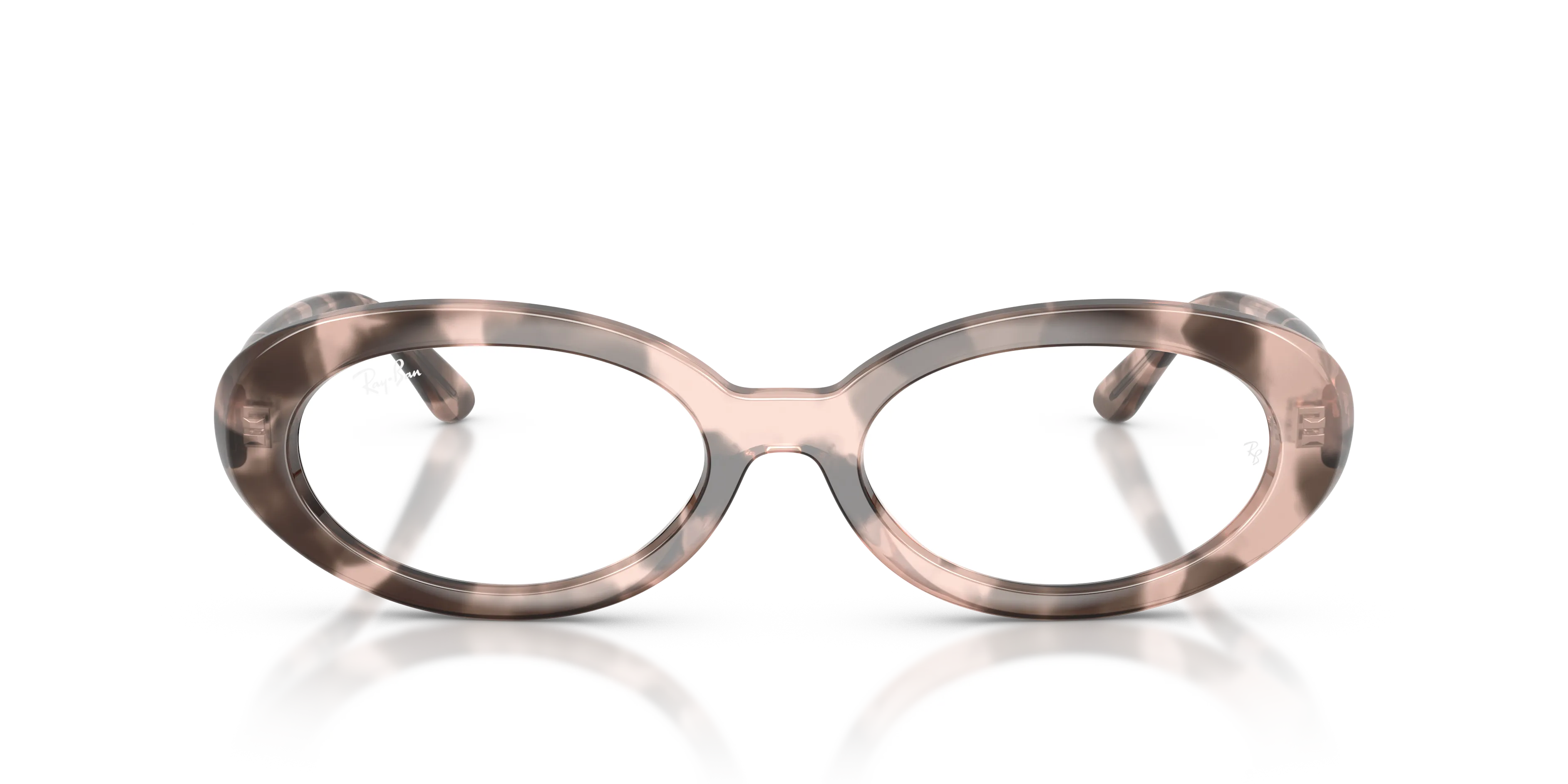 Ray - Ban RX2223V 8481 Montature da vista Acetato Rosa Trasparente Rotonda Normale - immagine 3