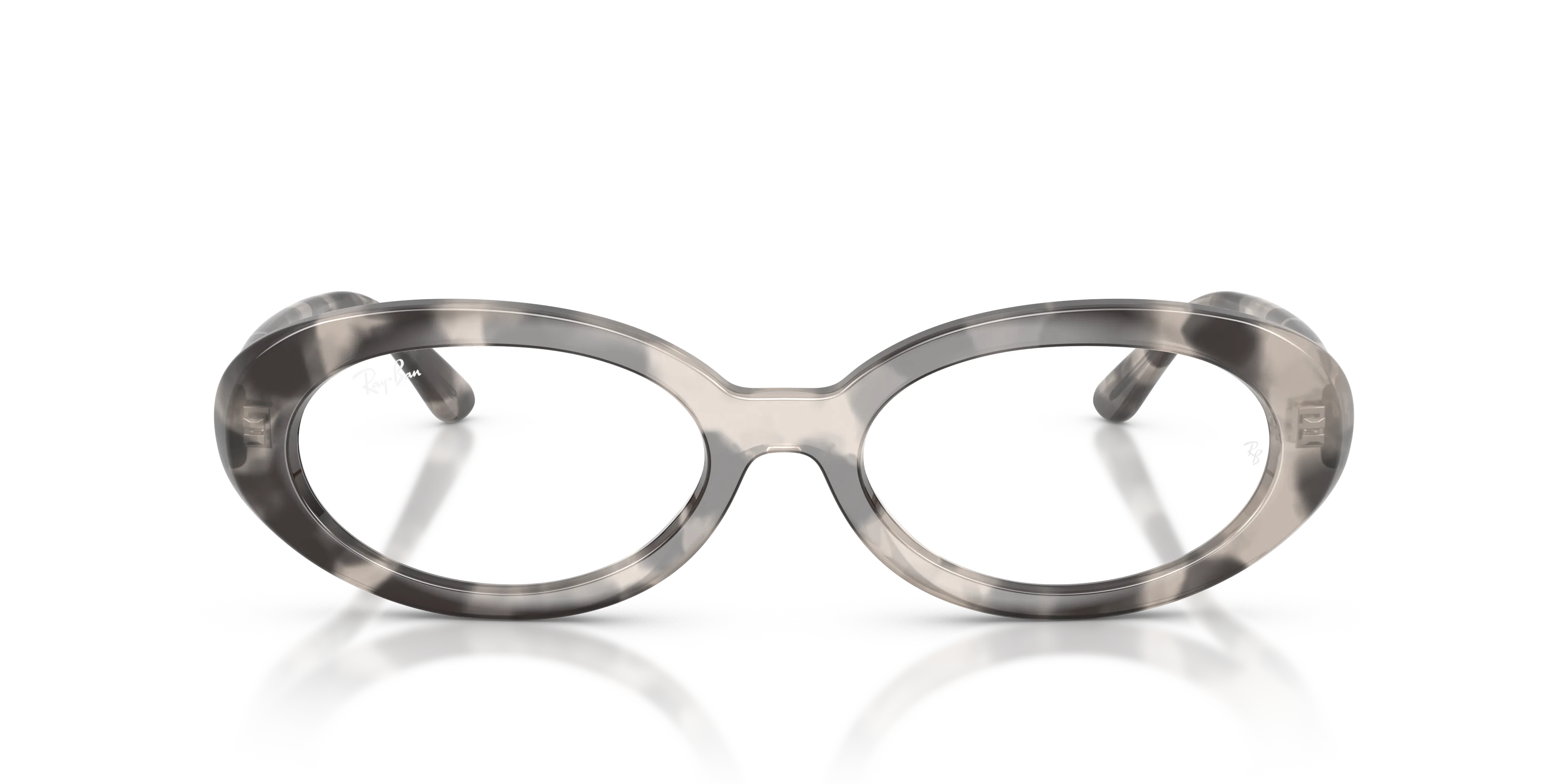 Ray - Ban RX2223V 8480 Montature da vista Acetato Grigio Trasparente Rotonda Normale - immagine 3