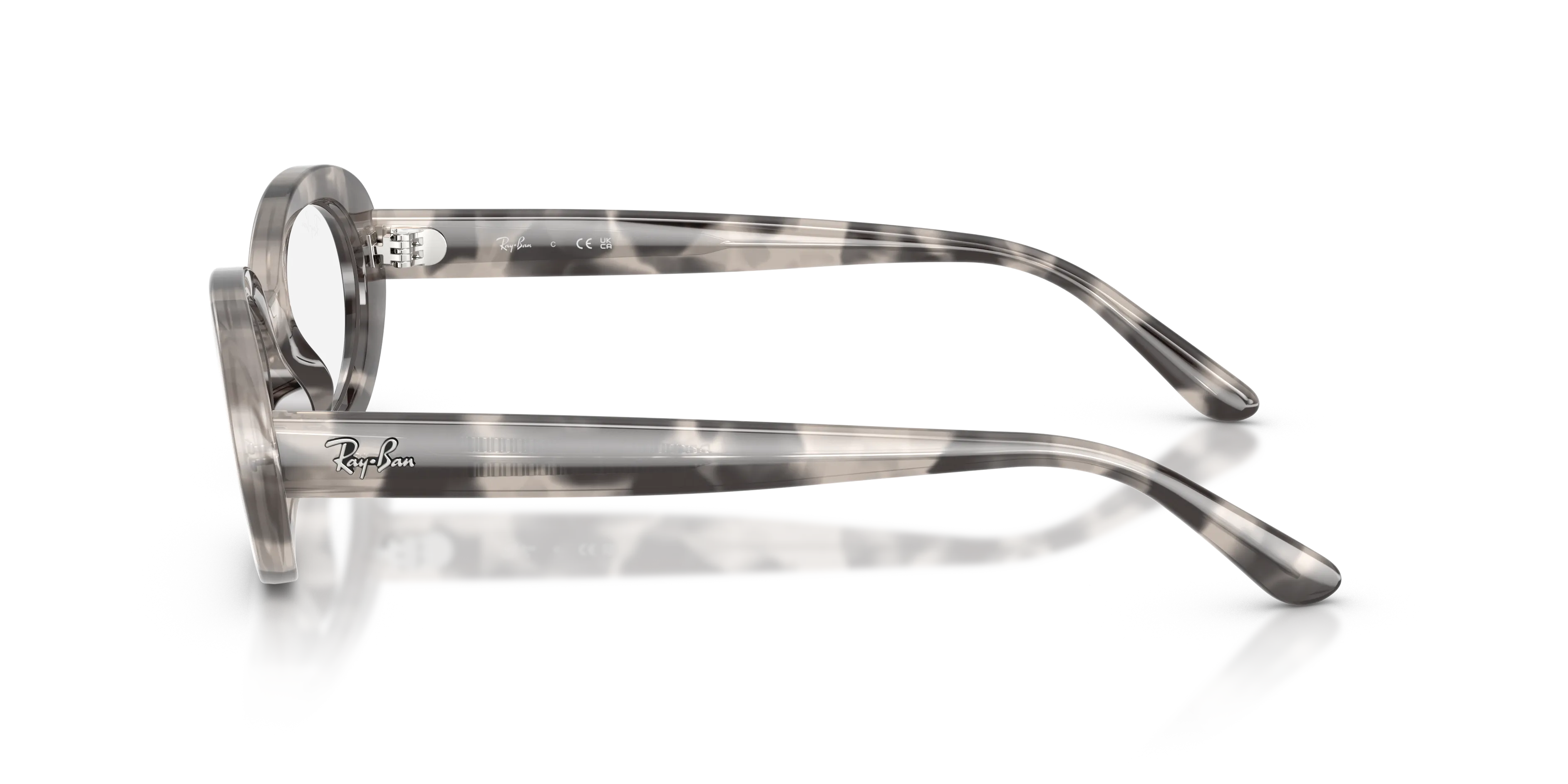Ray - Ban RX2223V 8480 Montature da vista Acetato Grigio Trasparente Rotonda Normale - immagine 4