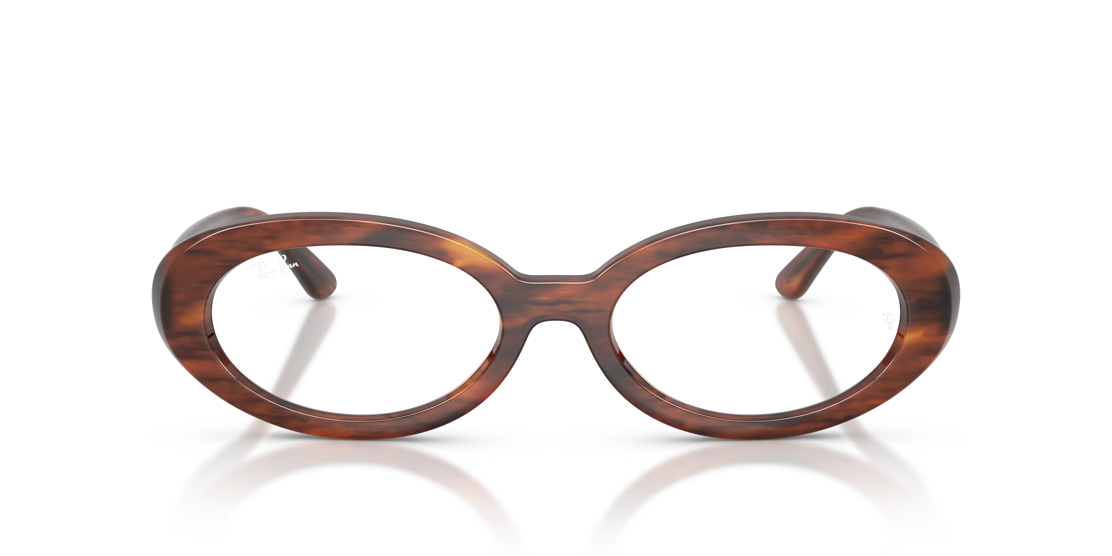 Ray - Ban RX2223V 2144 Montature da vista Acetato Marrone Trasparente Rotonda Normale - immagine 3