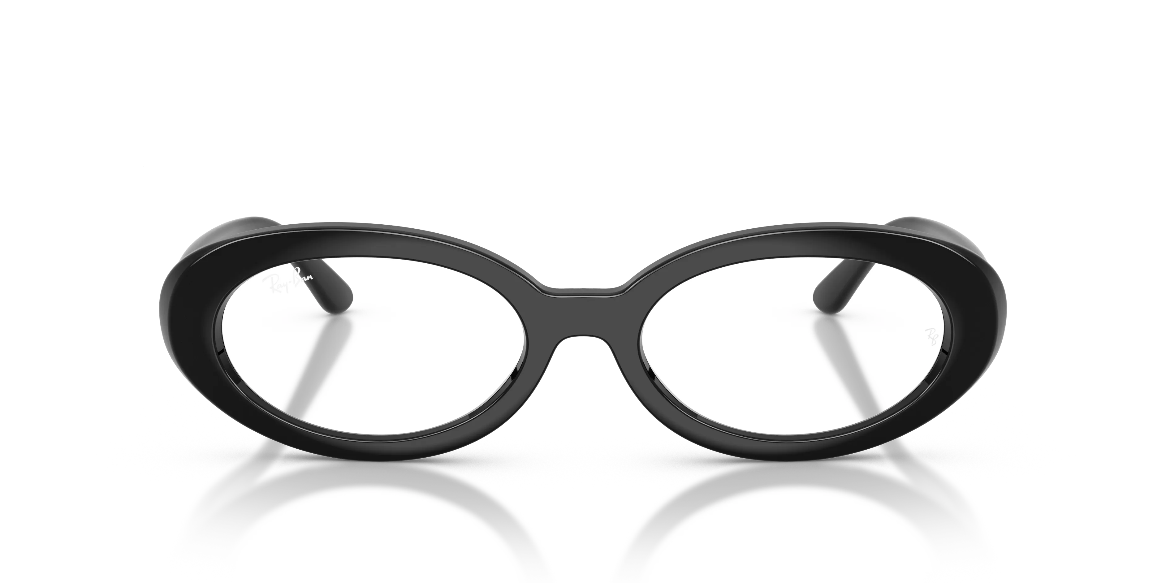 Ray - Ban RX2223V 2000 Montature da vista Acetato Nero Trasparente Rotonda Normale - immagine 3