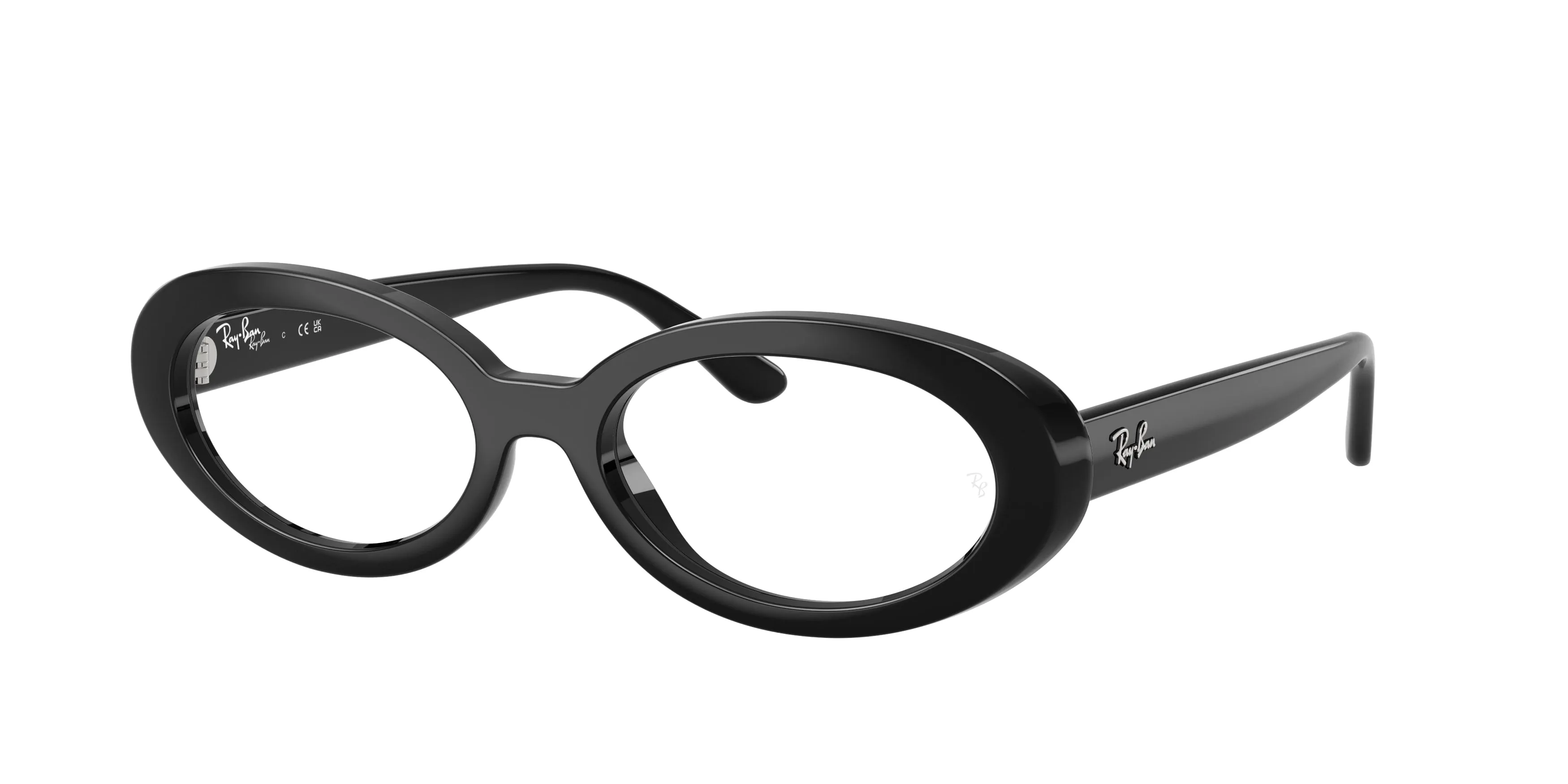 Ray - Ban RX2223V 2000 Montature da vista Acetato Nero Trasparente Rotonda Normale - immagine 1