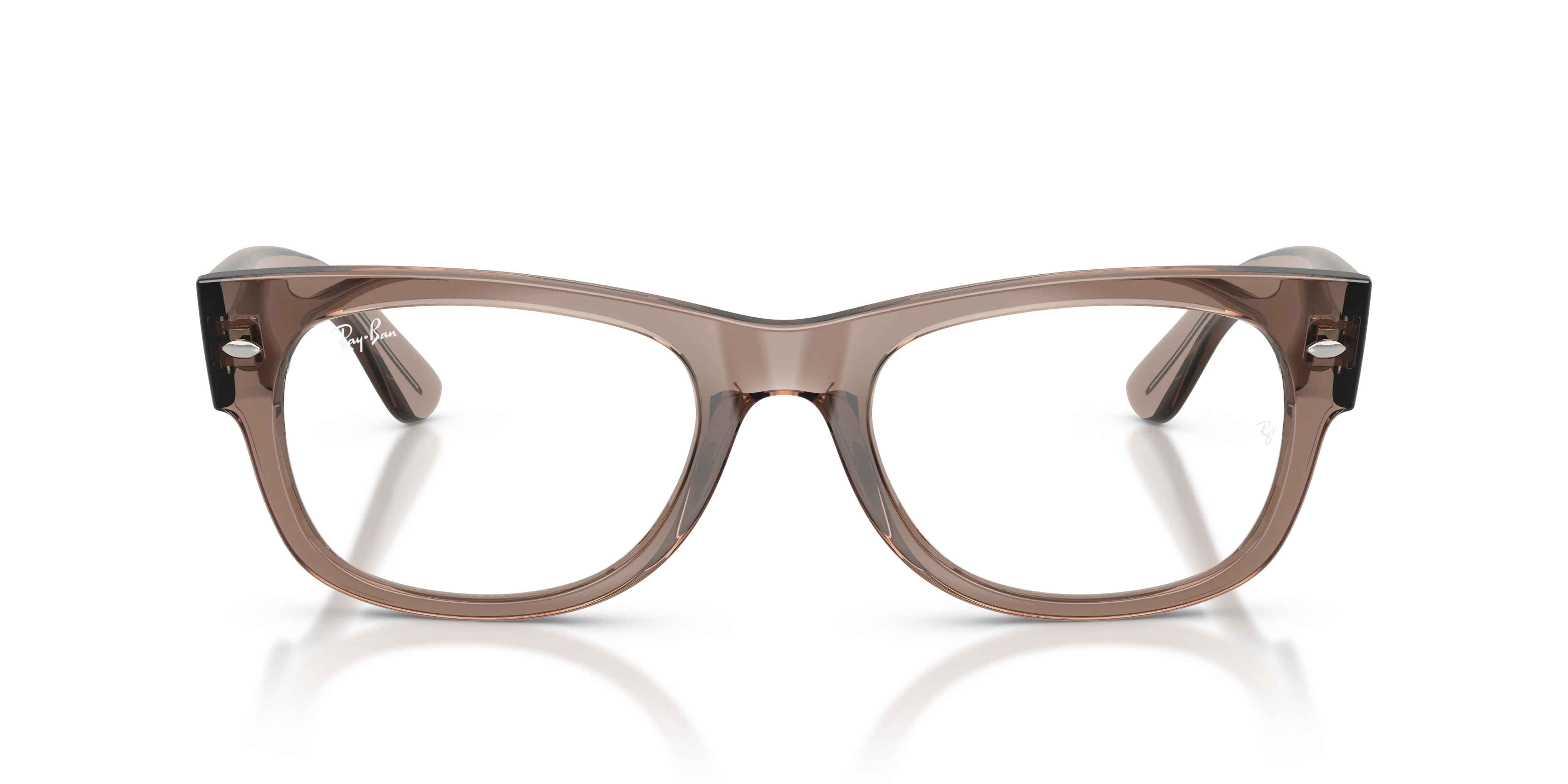 Ray - Ban RX0832V MEGA WAYFARER II 8457 Montature da vista Acetato Marrone Trasparente Squadrata Normale - immagine 3