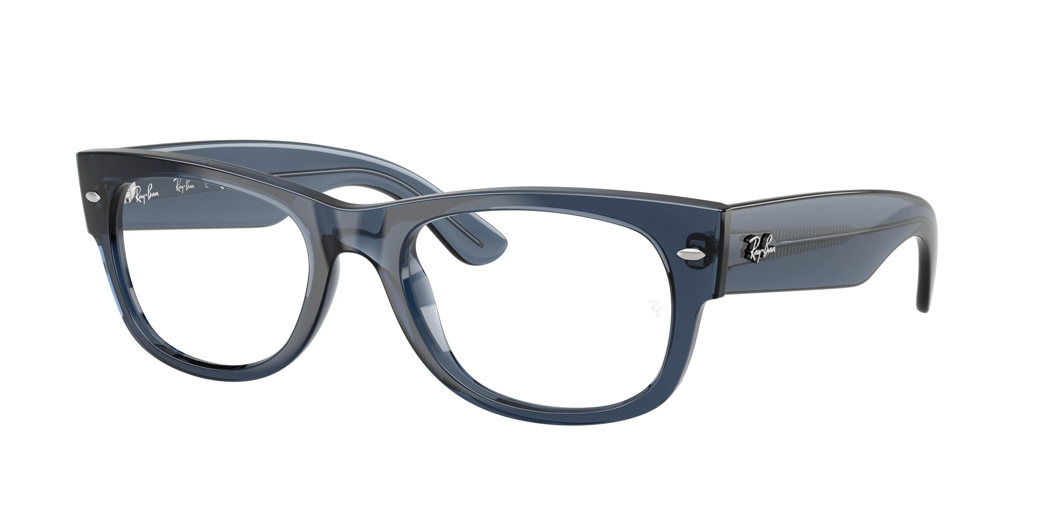 Ray - Ban RX0832V MEGA WAYFARER II 8223 Montature da vista Acetato Blu Trasparente Squadrata Normale - immagine 1