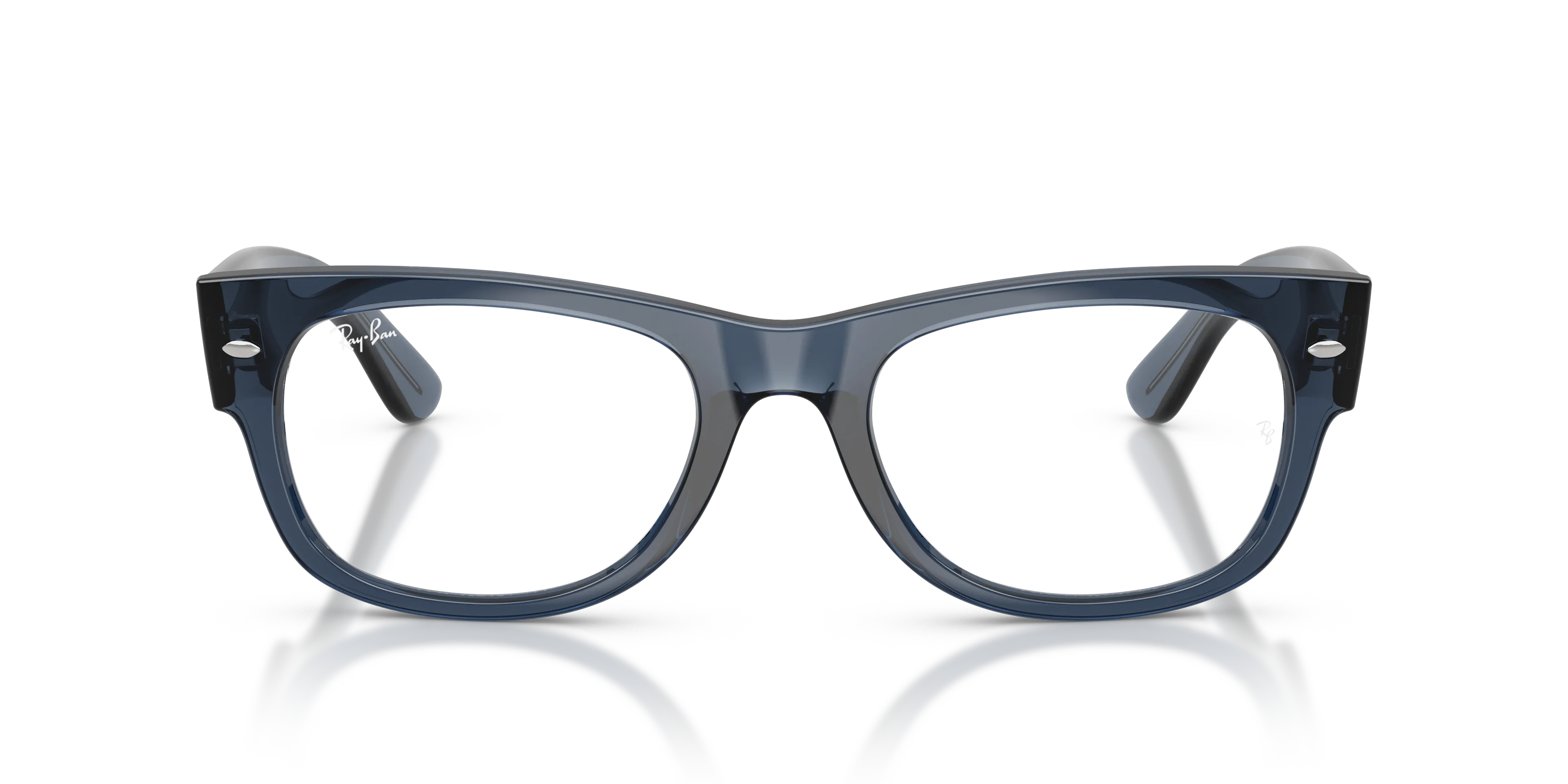 Ray - Ban RX0832V MEGA WAYFARER II 8223 Montature da vista Acetato Blu Trasparente Squadrata Normale - immagine 3