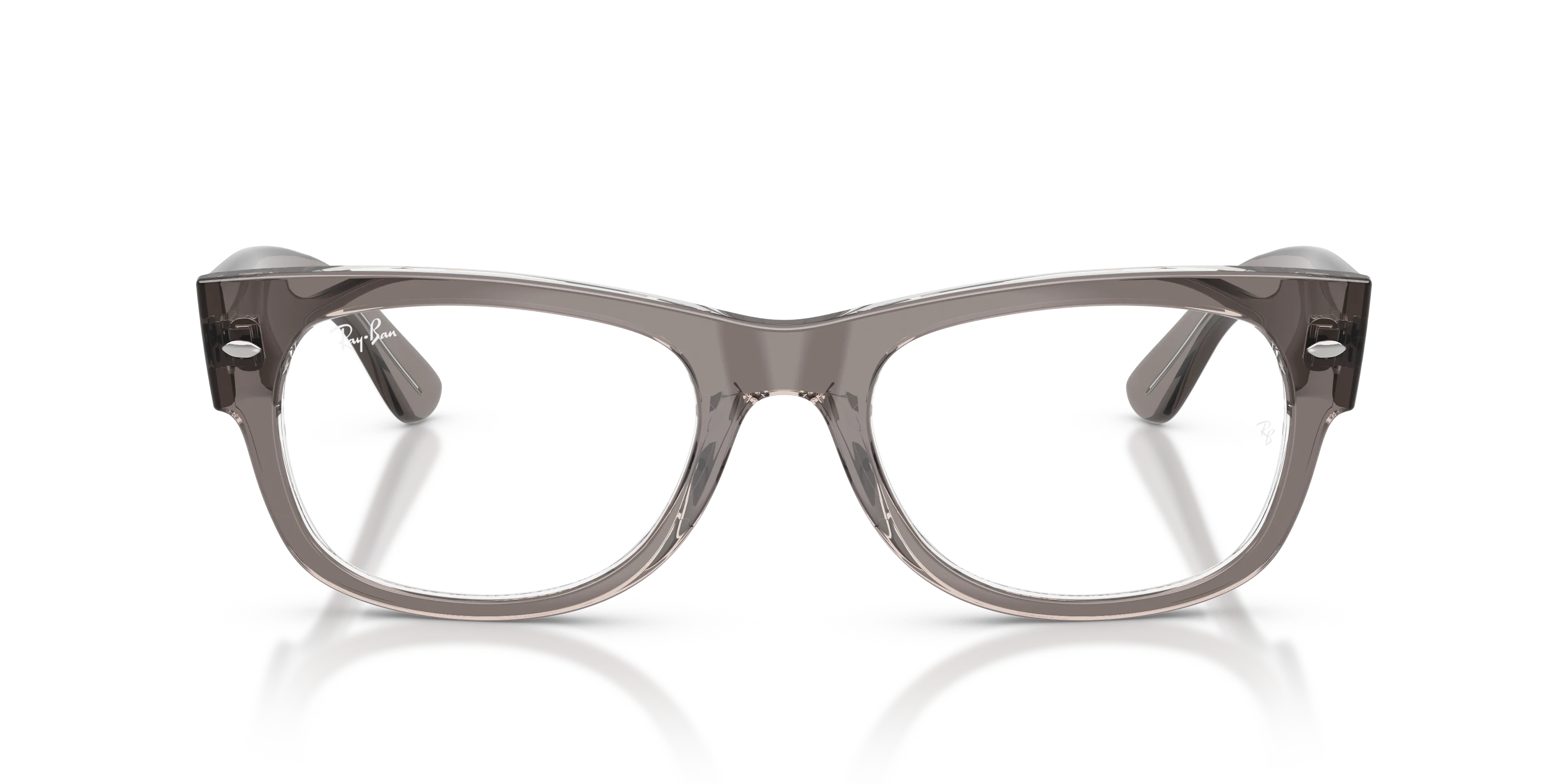 Ray - Ban RX0832V MEGA WAYFARER II 8111 Montature da vista Acetato Grigio Trasparente Squadrata Normale - immagine 3