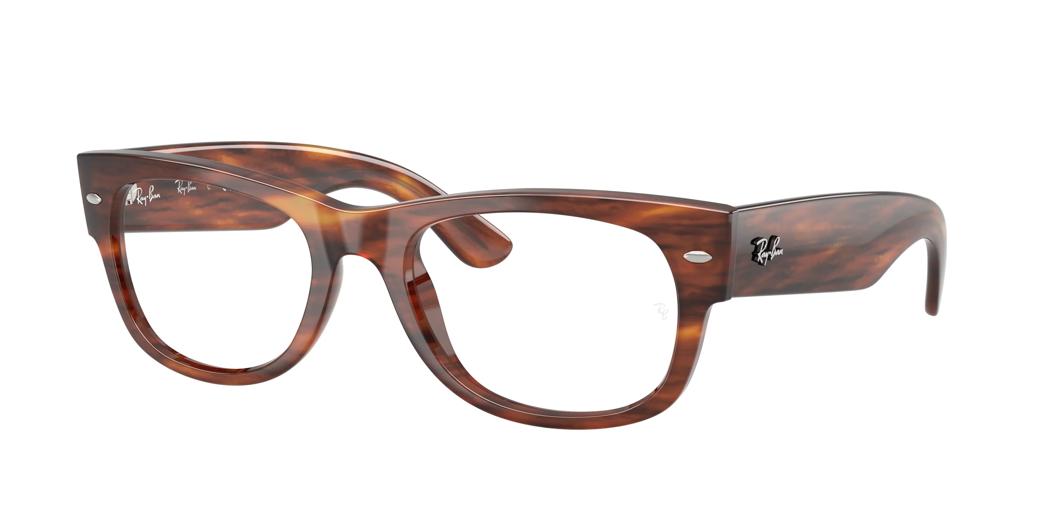 Ray - Ban RX0832V MEGA WAYFARER II 2144 Montature da vista Acetato Marrone Trasparente Squadrata Normale - immagine 1