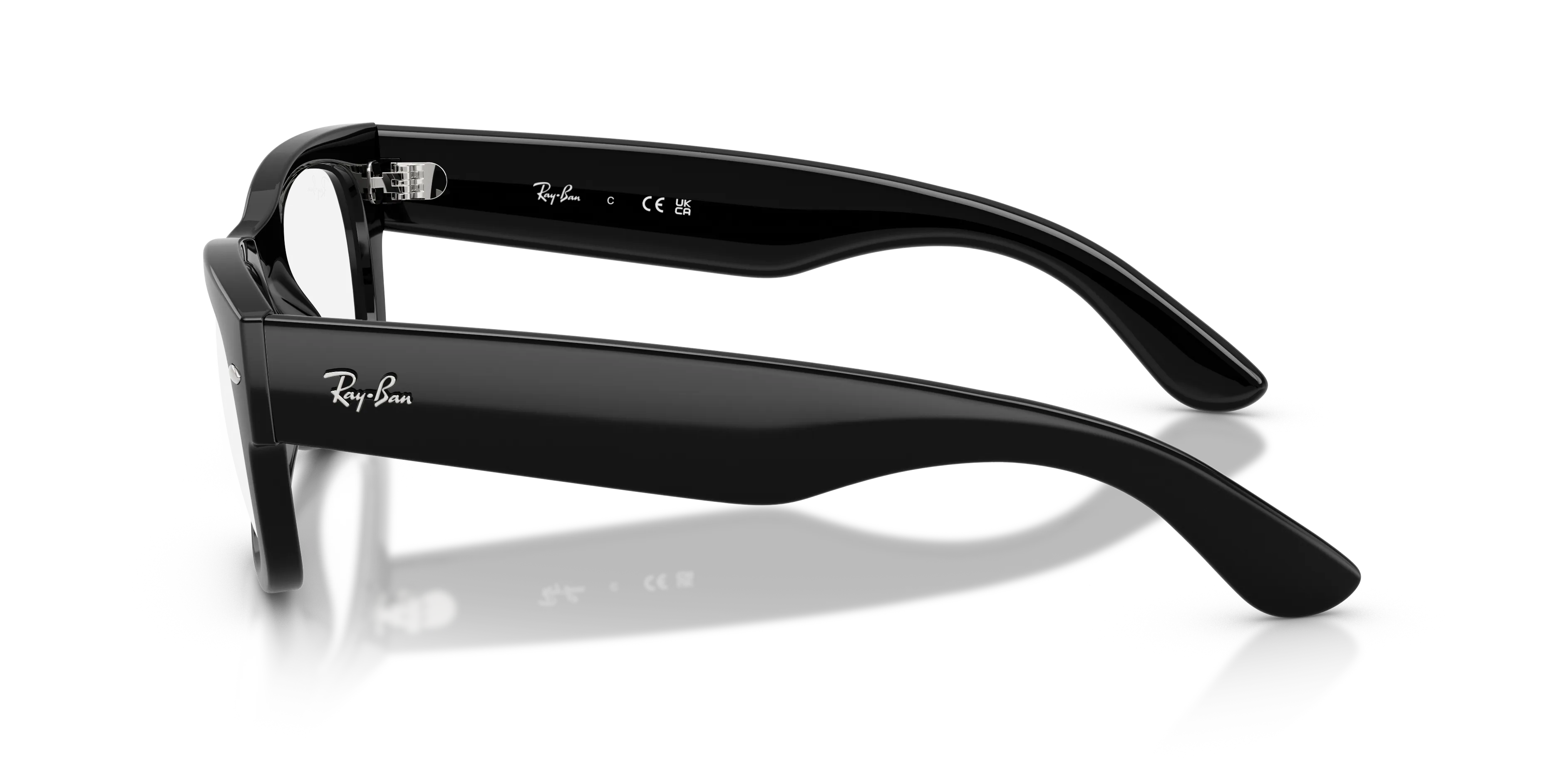 Ray - Ban RX0832V MEGA WAYFARER II 2000 Montature da vista Acetato Nero Trasparente Squadrata Normale - immagine 4