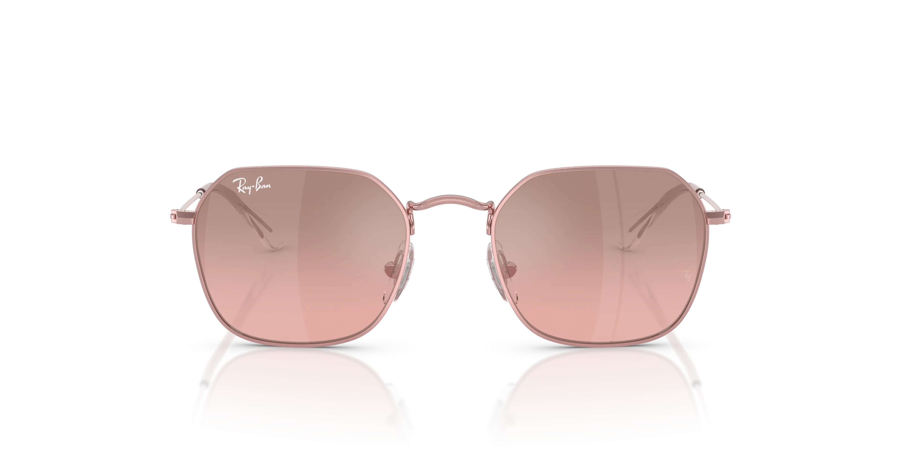 Ray - Ban RJ9594S 304/7E Occhiali da sole bambino Metallo Rosa Rosa Geometrica Normale Sfumato - immagine 3