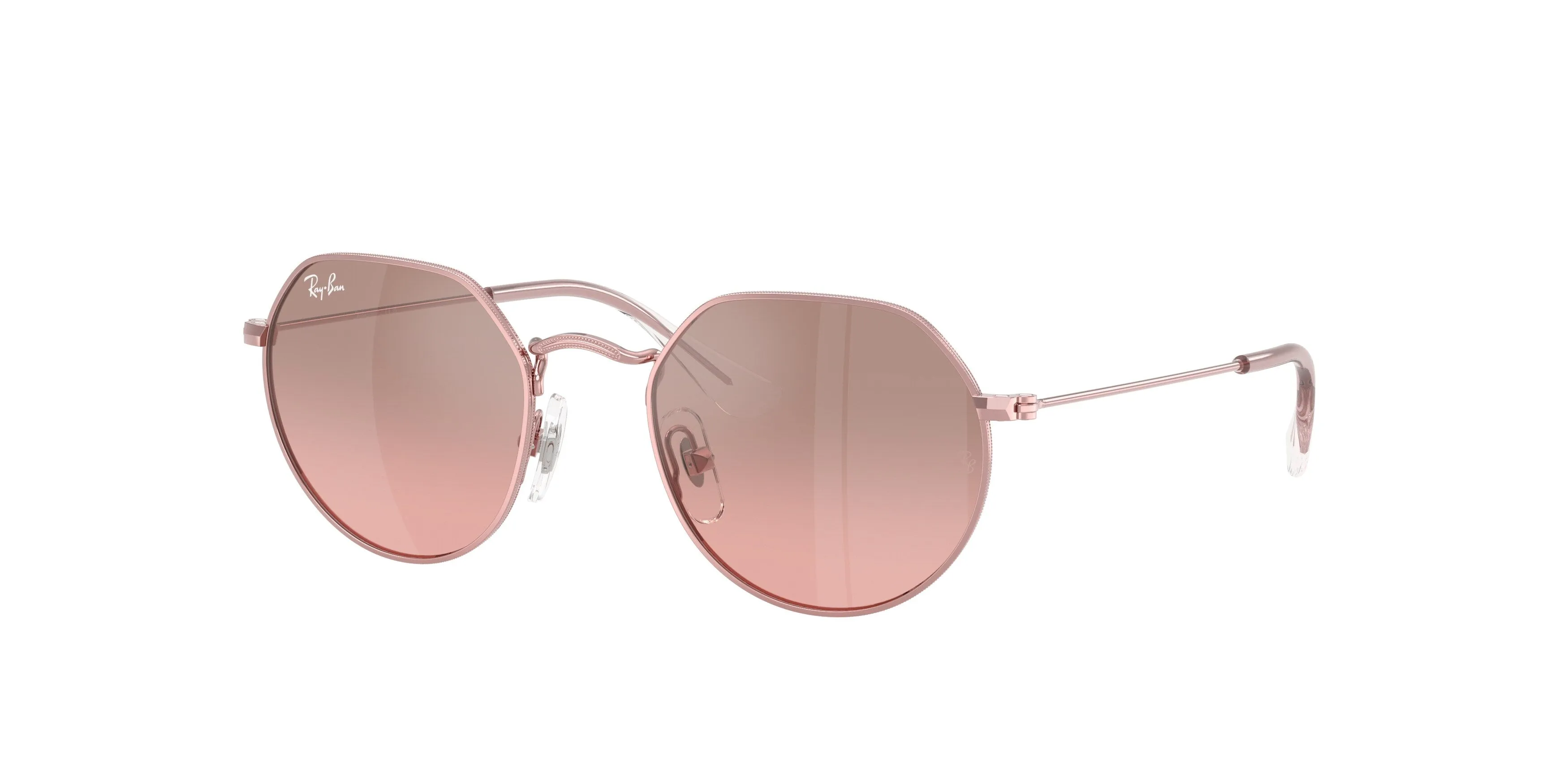 Ray - Ban RJ9565S JUNIOR JACK 304/7E Occhiali da sole bambino Metallo Rosa Rosa Geometrica Normale Sfumato - immagine 1