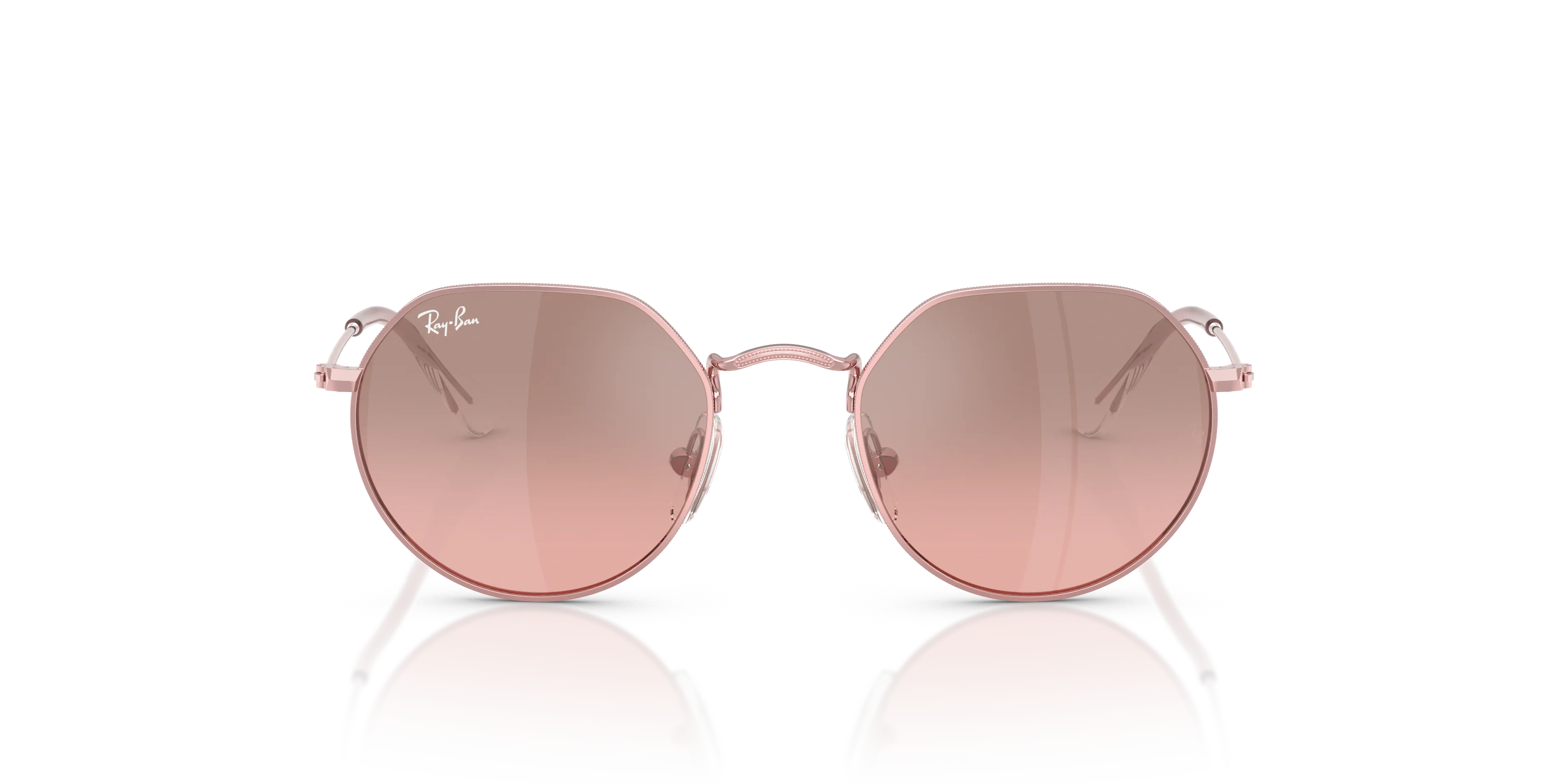 Ray - Ban RJ9565S JUNIOR JACK 304/7E Occhiali da sole bambino Metallo Rosa Rosa Geometrica Normale Sfumato - immagine 3
