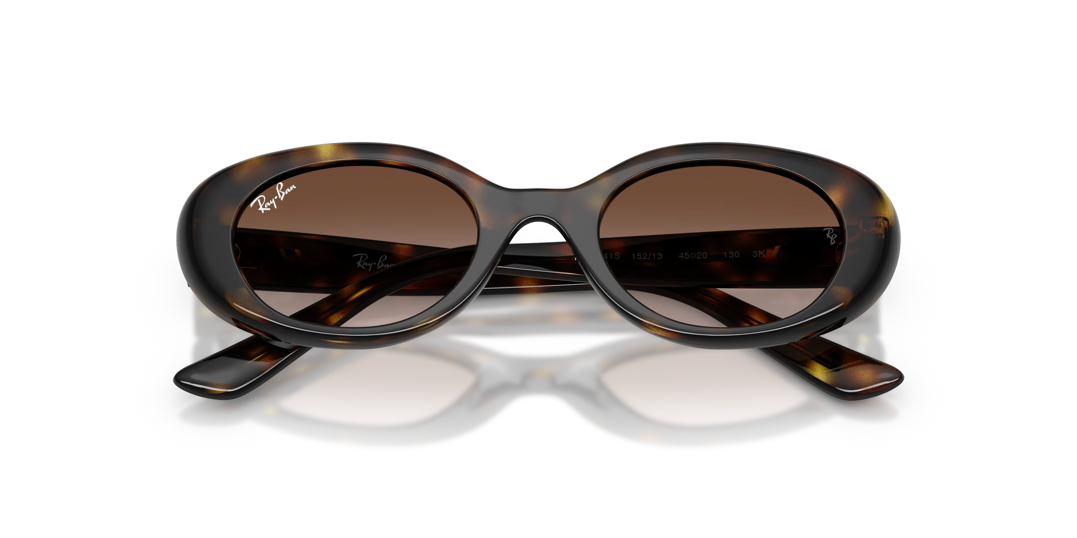 Ray - Ban RJ9141S 152/13 Occhiali da sole bambino Iniettato Tartaruga Marrone Rotonda Normale Sfumato - immagine 2