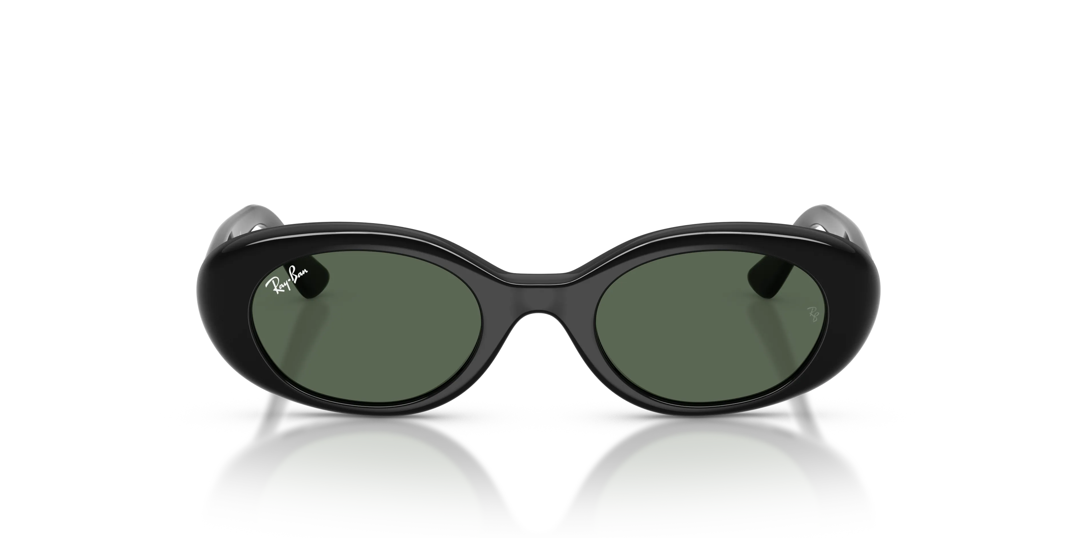 Ray - Ban RJ9141S 100/71 Occhiali da sole bambino Iniettato Nero Verde Rotonda Normale - immagine 3