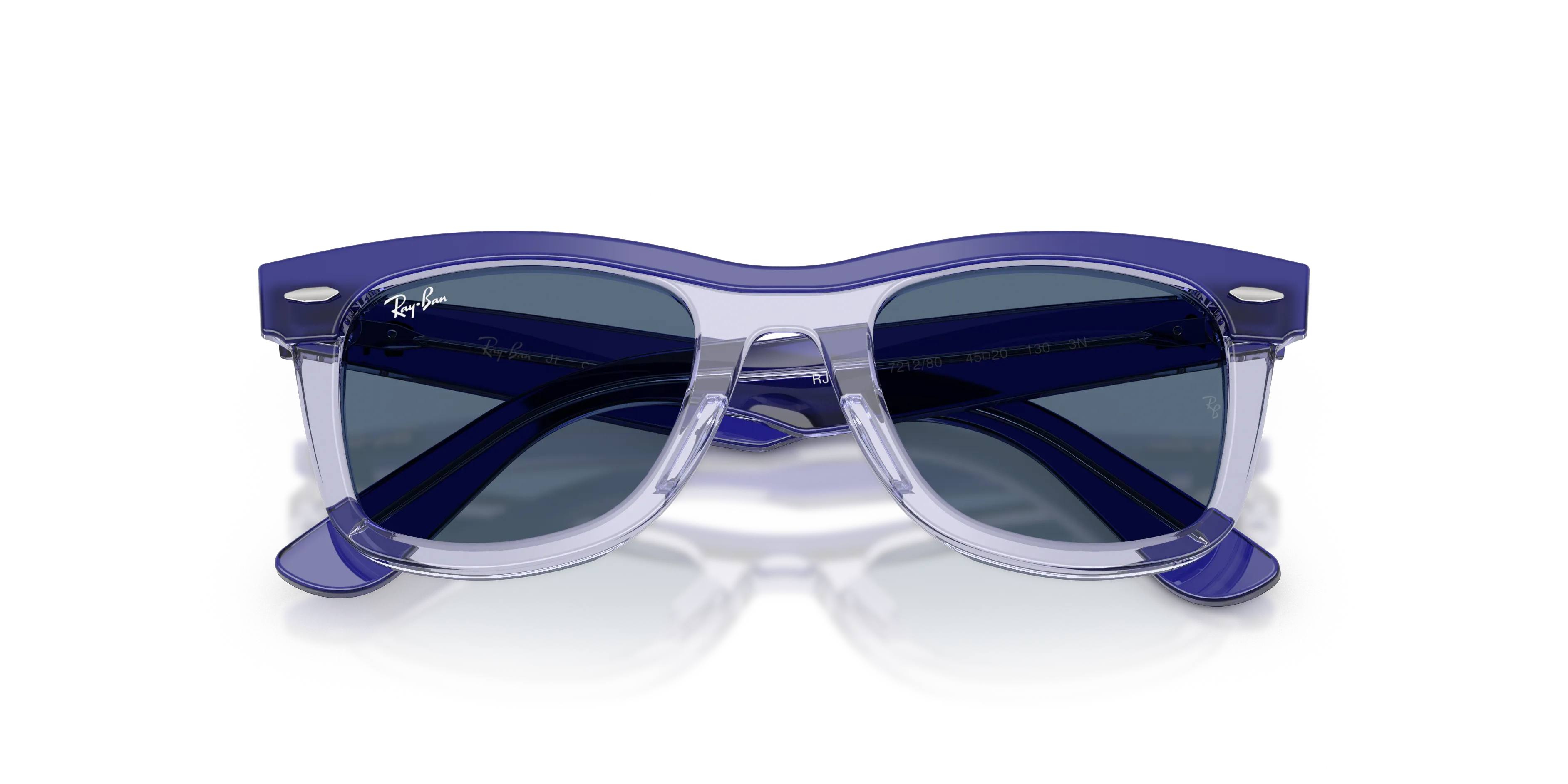 Ray - Ban RJ9140S 721280 Occhiali da sole bambino Acetato Blu Blu Squadrata Normale - immagine 2