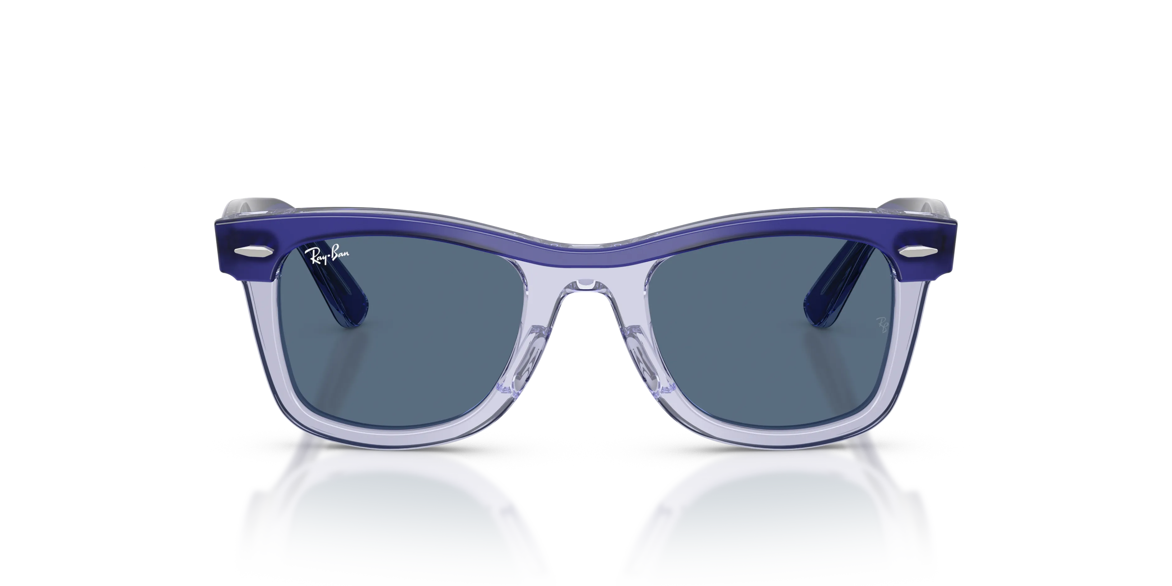 Ray - Ban RJ9140S 721280 Occhiali da sole bambino Acetato Blu Blu Squadrata Normale - immagine 3